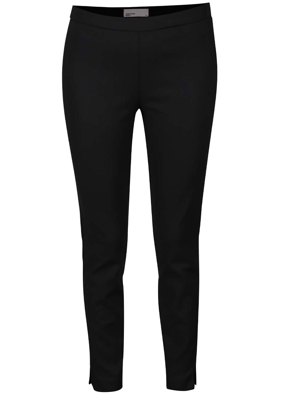 Černé osminkové kalhoty Vero Moda Ida
