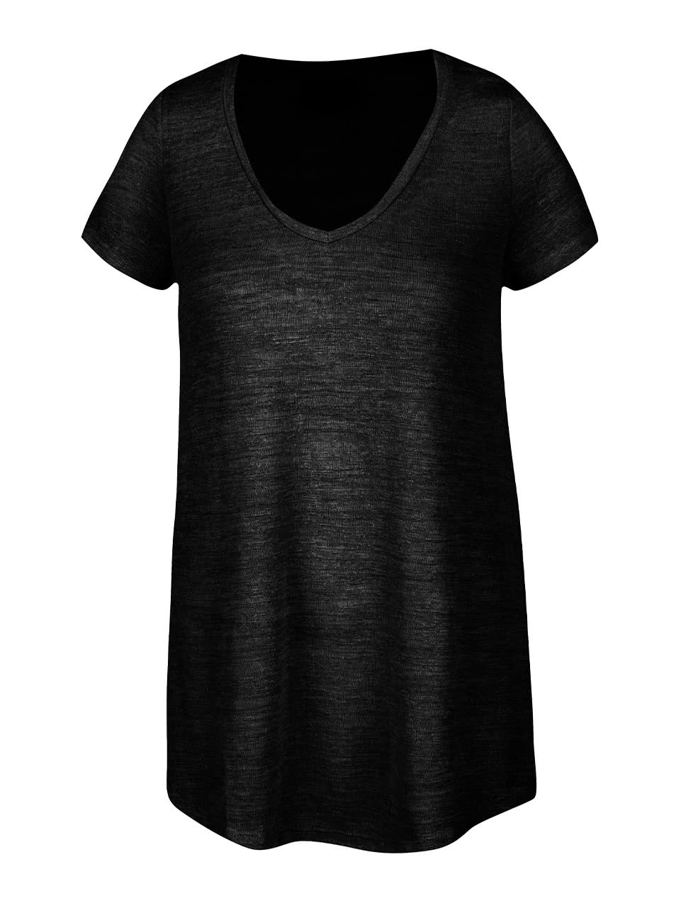 Černé průsvitné tričko Vero Moda Cody