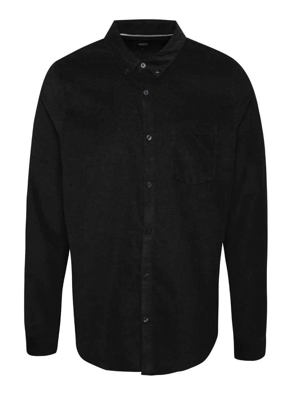Černá manšestrová košile Burton Menswear London