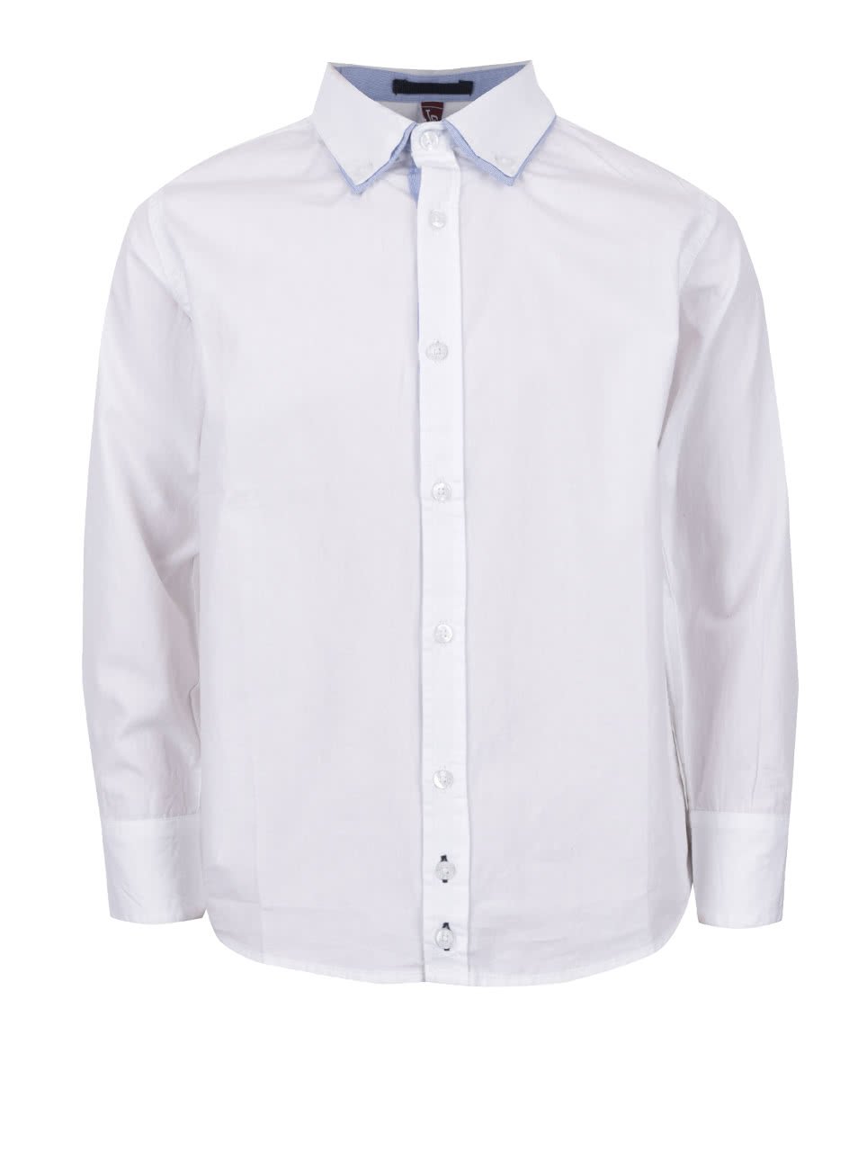 Bílá klučičí košile s dvojitým límečkem 5.10.15.