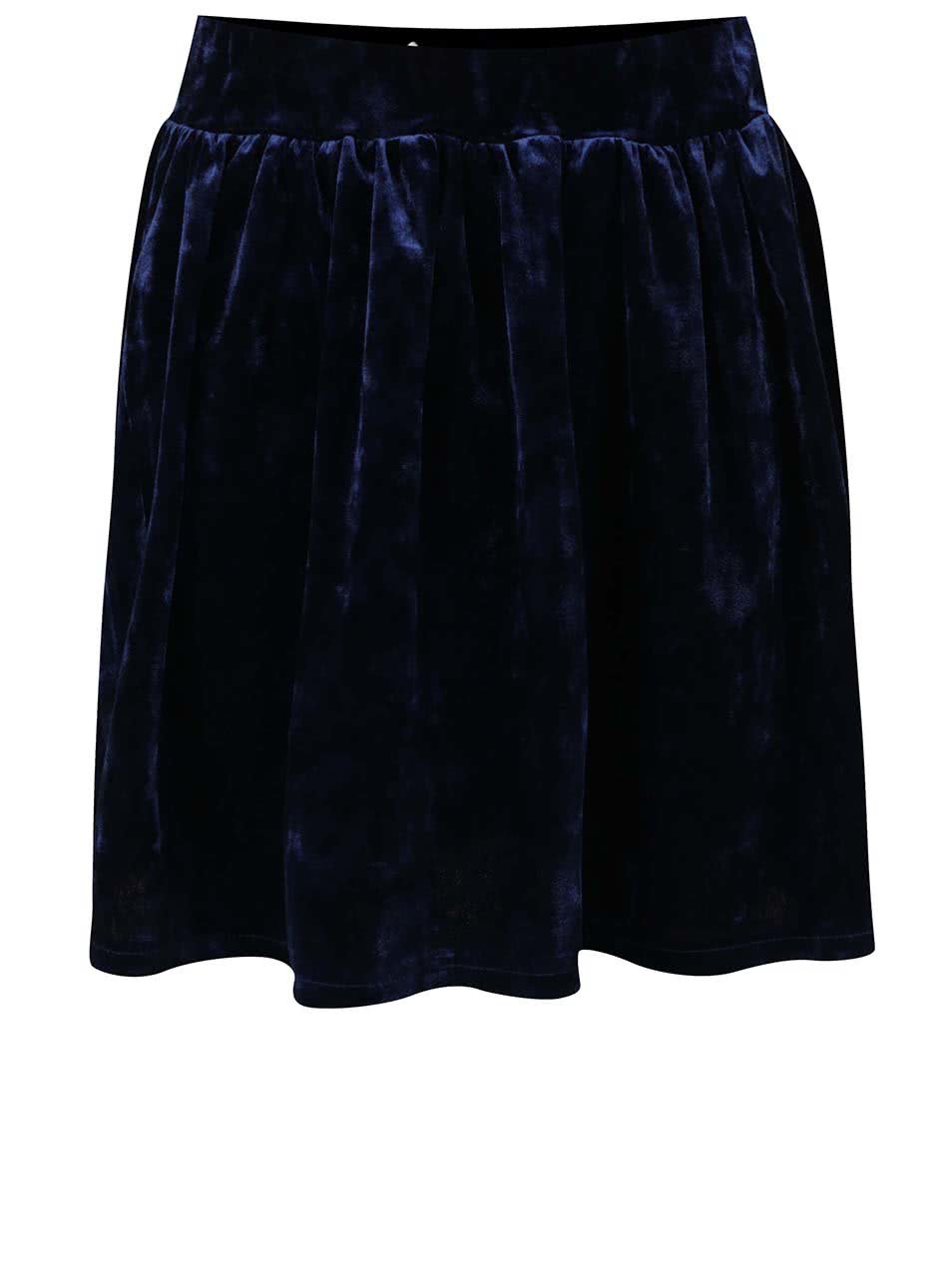 Tmavě modrá sametová holčičí sukně 5.10.15.