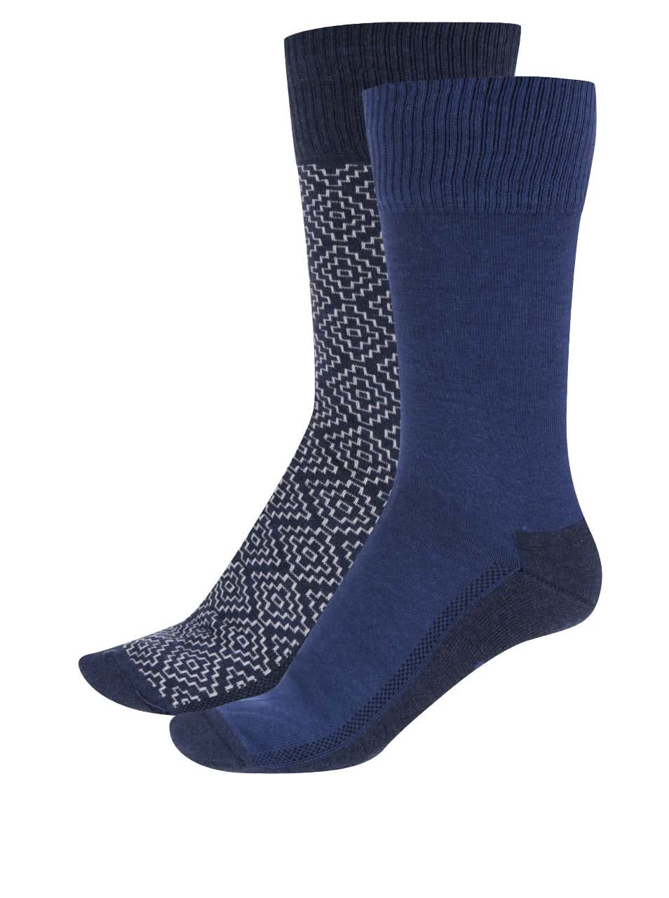 Sada dvou párů tmavě modrých pánských ponožek Levi's
