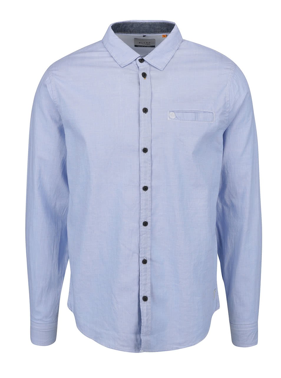 Světle modrá neformální košile s jemným vzorem Blend