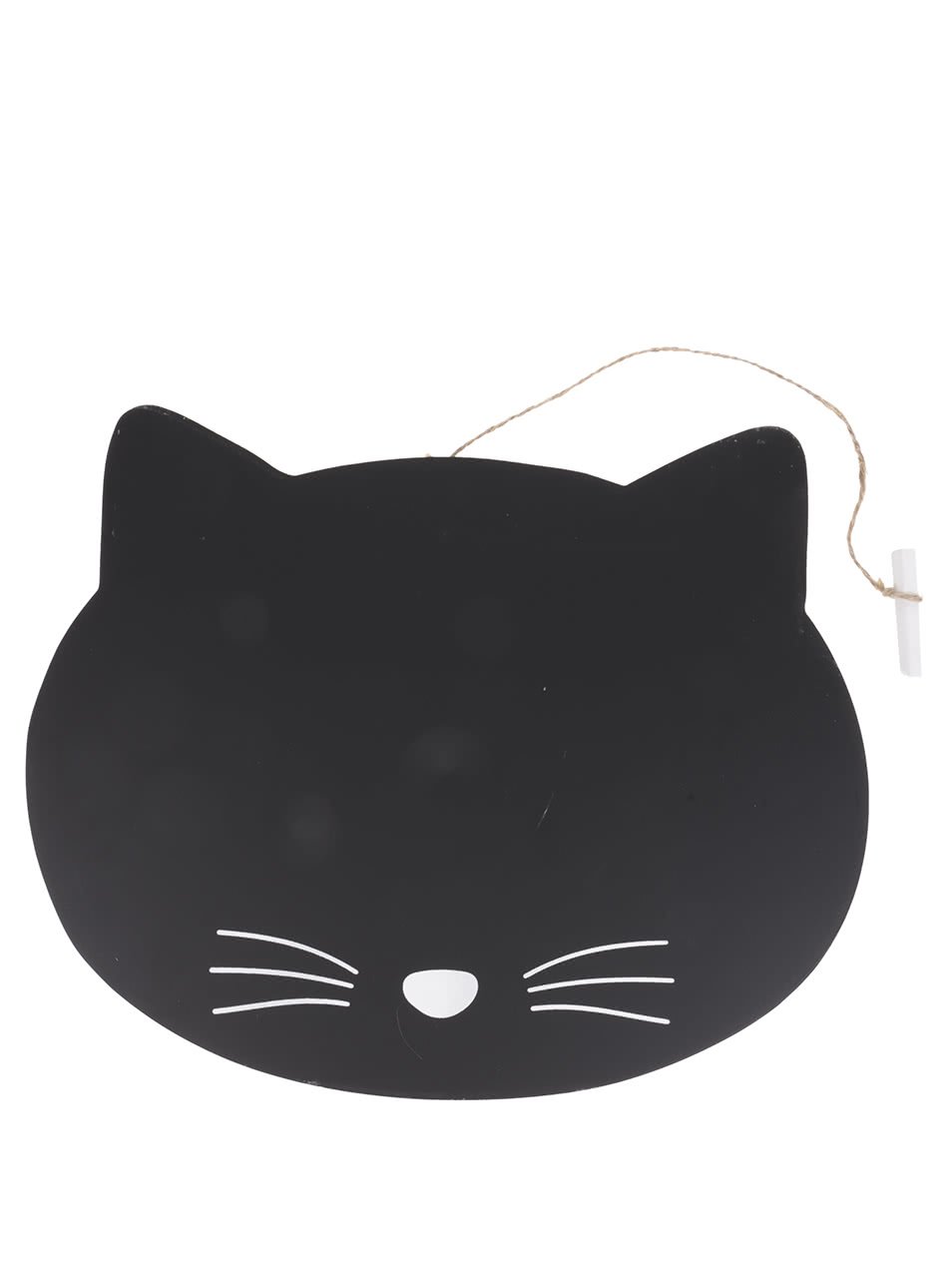 Černá tabule ve tvaru kočičí hlavy Sass & Belle
