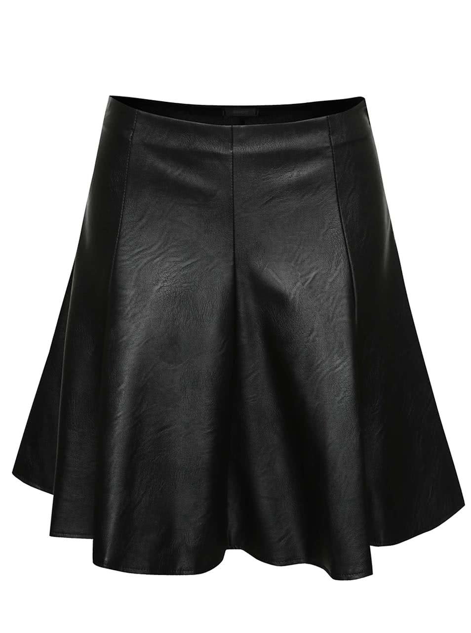 Černá koženková sukně ZOOT