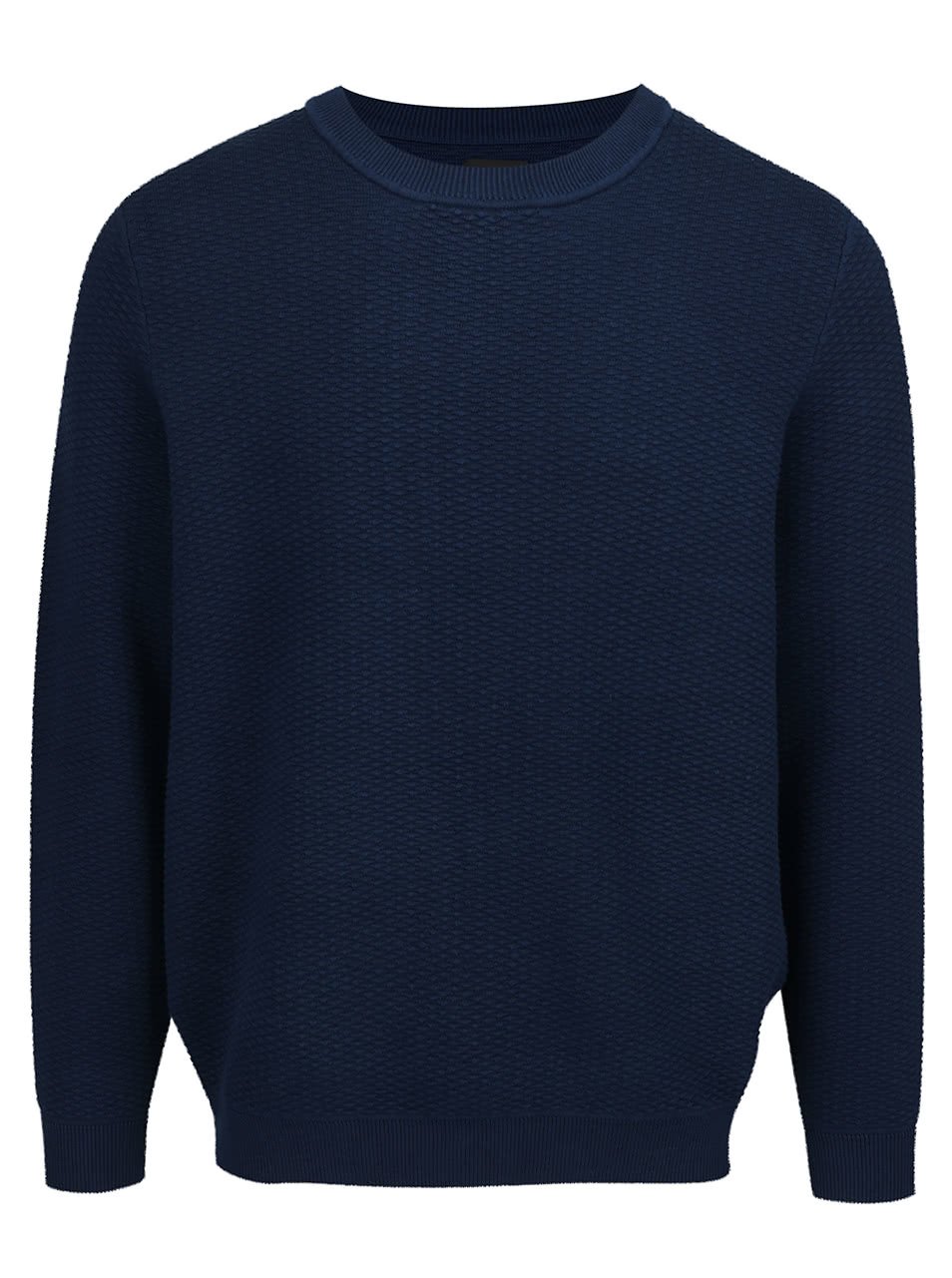 Tmavě modrý strukturovaný svetr Burton Menswear London