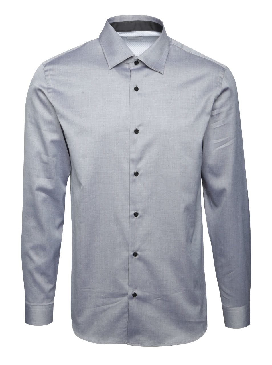 Světle šedá formální košile s jemným vzorem Selected Homme Two Penkingston