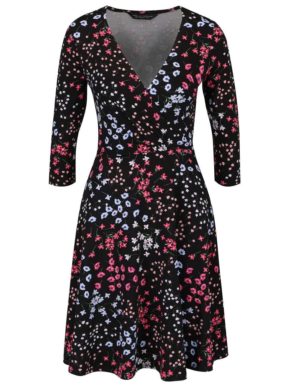 Černé šaty s květinovým vzorem Dorothy Perkins