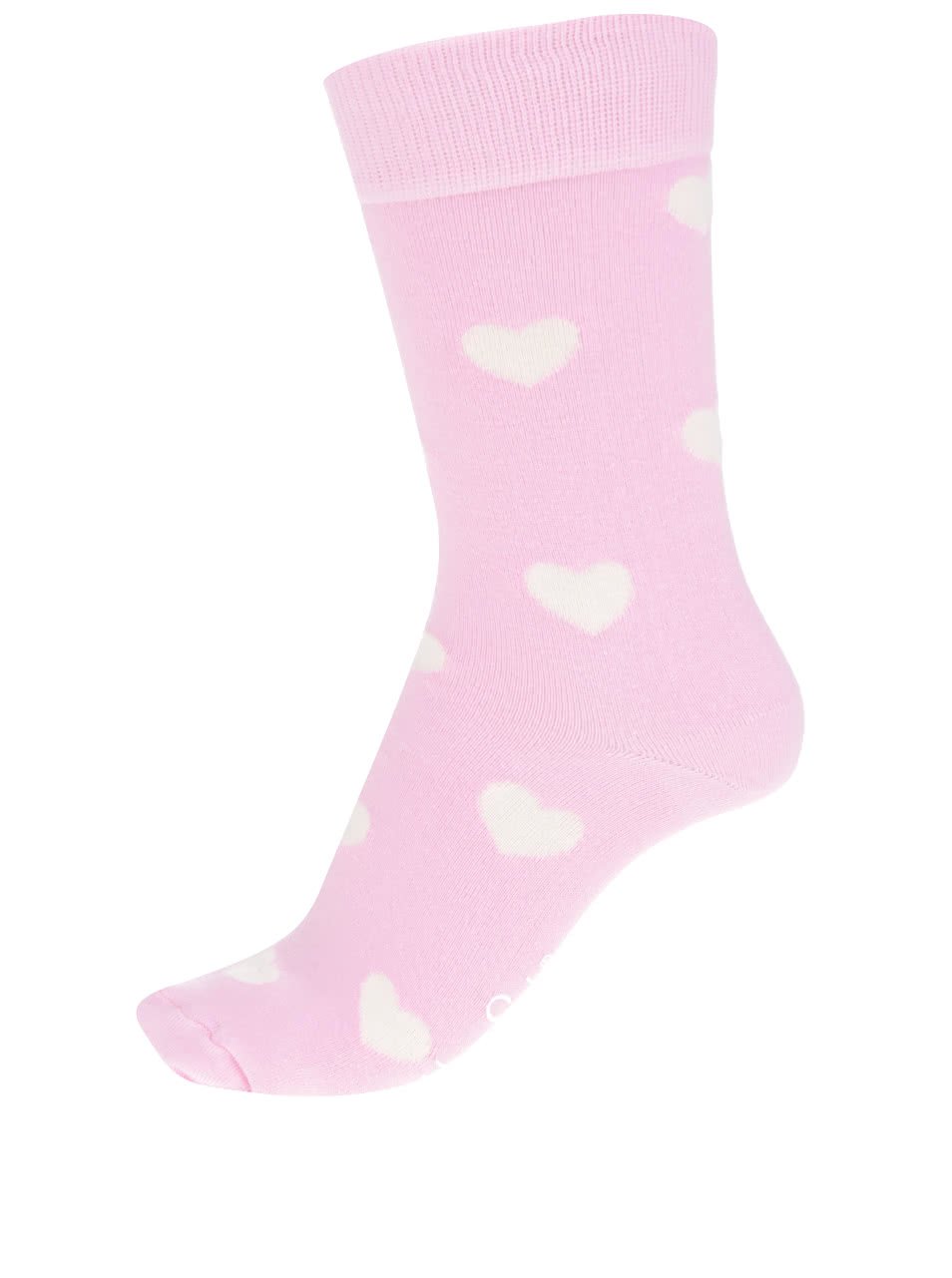 Růžové dámské ponožky se srdíčky Heart Sock