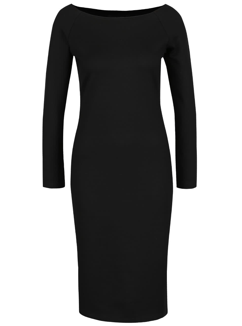Černé šaty s dlouhými rukávy Selected Femme Lolo
