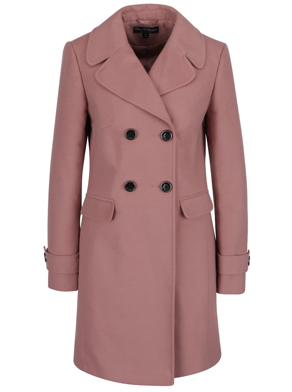 Světle růžový kabát Miss Selfridge