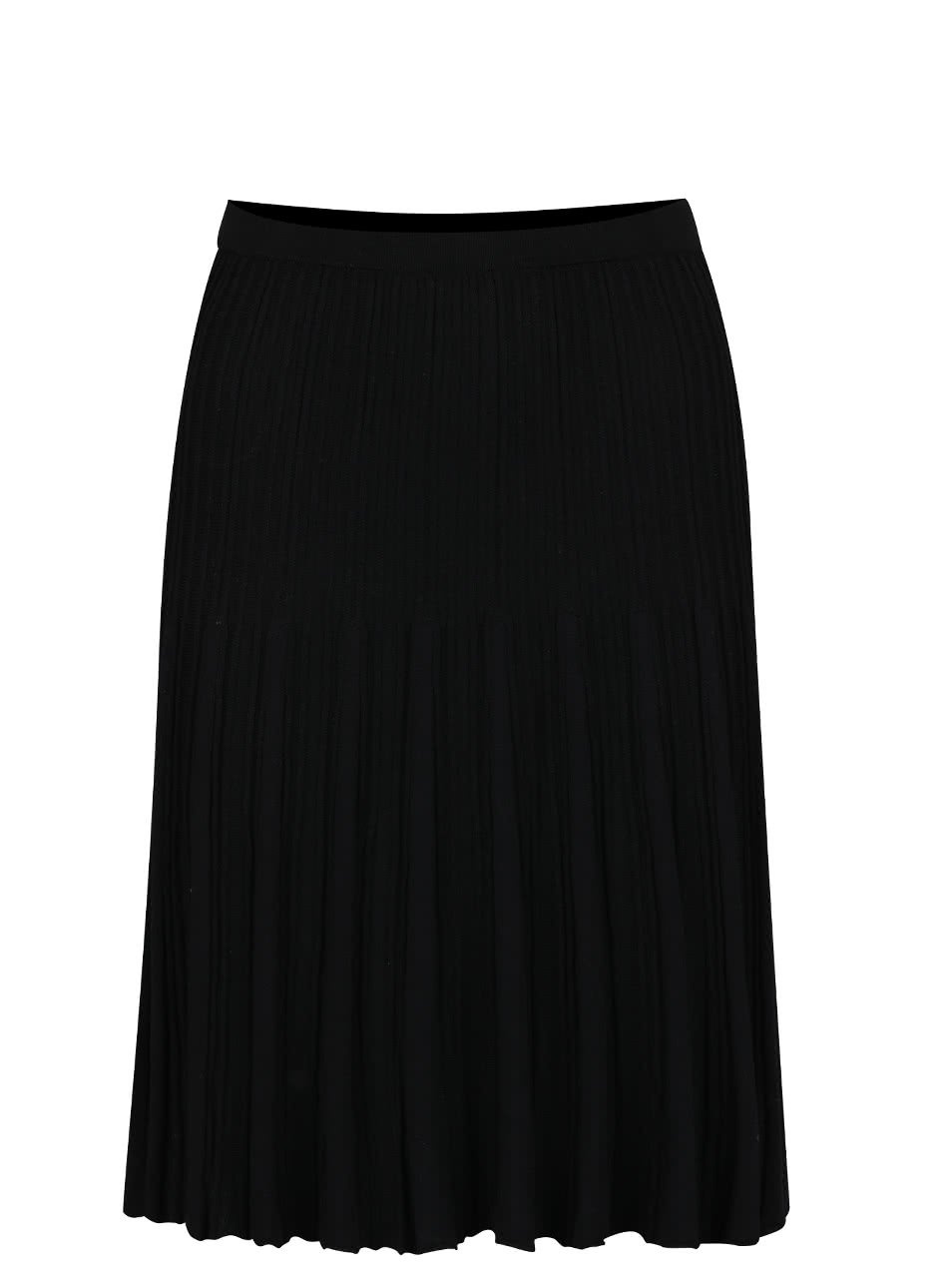 Černá žebrovaná sukně VILA Now