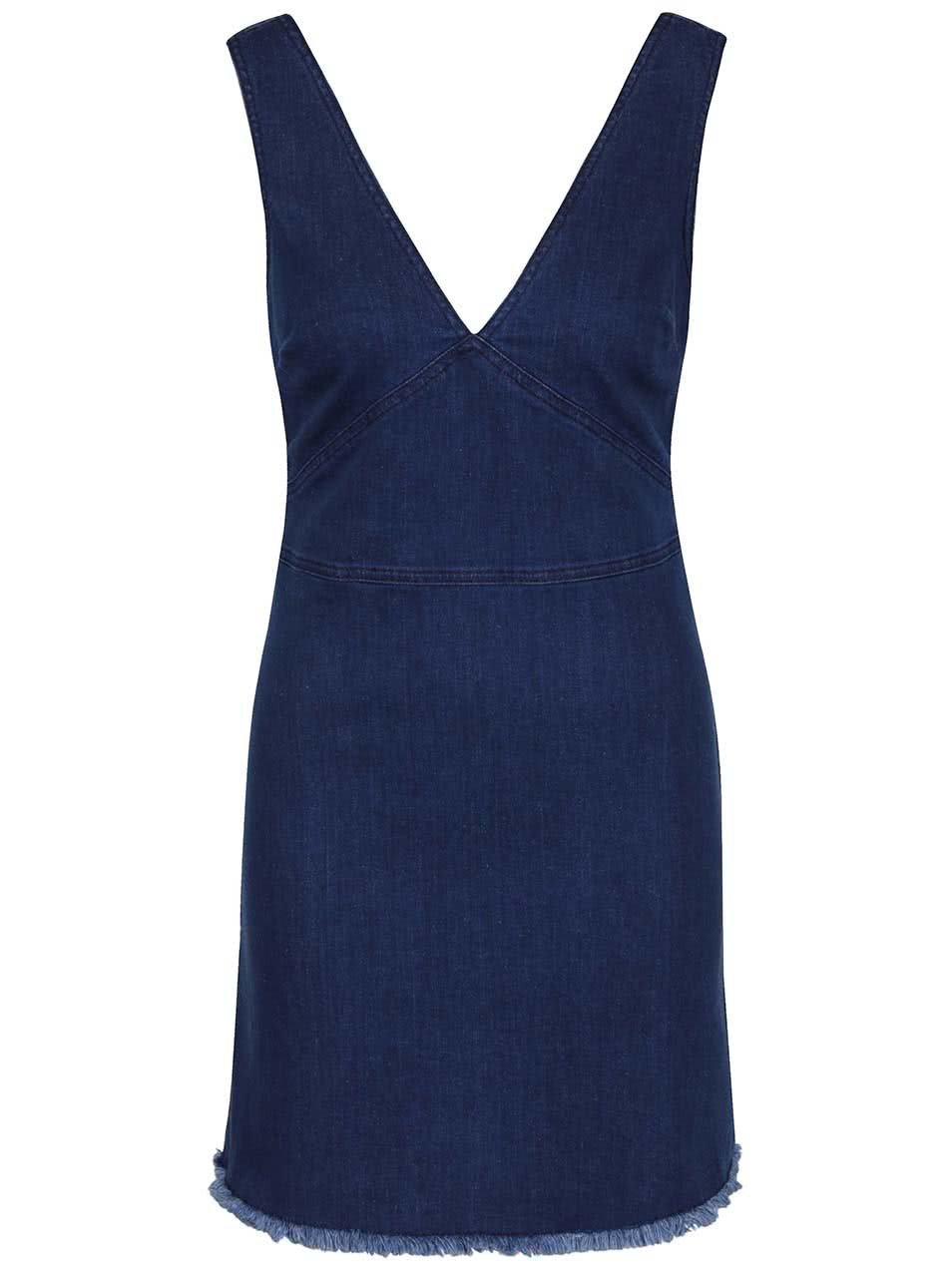 Modré džínové šaty Miss Selfridge