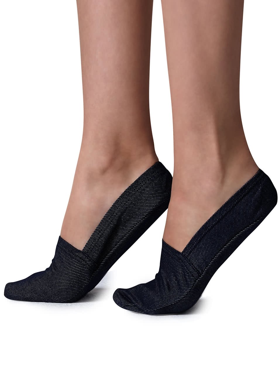 Modré dámské kotníkové ponožky Gipsy