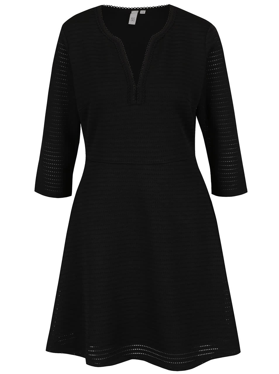 Černé šaty s 3/4 rukávem s.Oliver