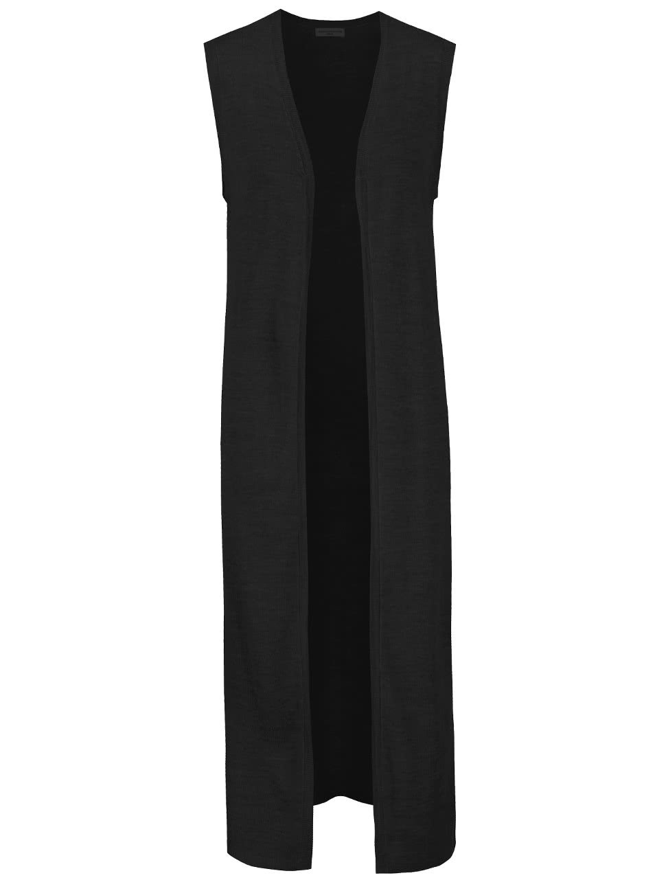 Černá dlouhá svetrová vesta Jacqueline de Yong Copa