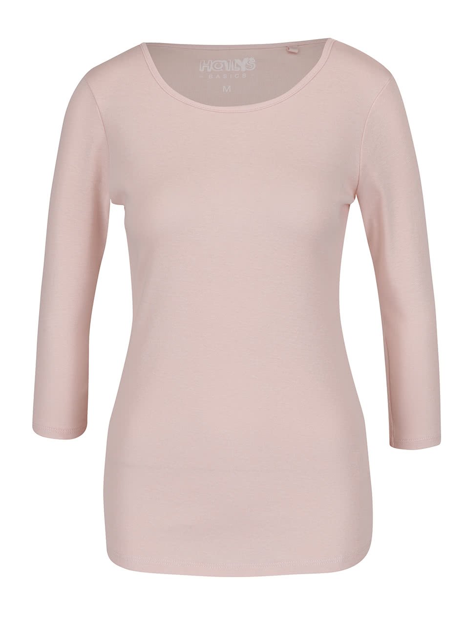 Světle růžové basic tričko s 3/4 rukávy Haily´s Zora