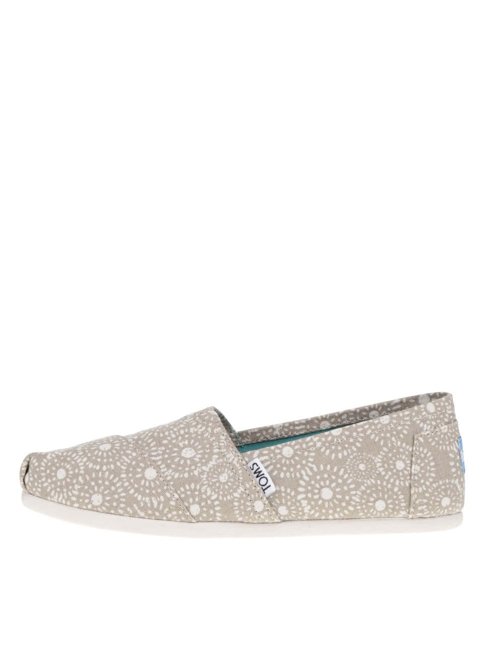 Béžové dámské vzorované loafers TOMS Shibori Béžové dámské vzorované loafers TOMS Shibori