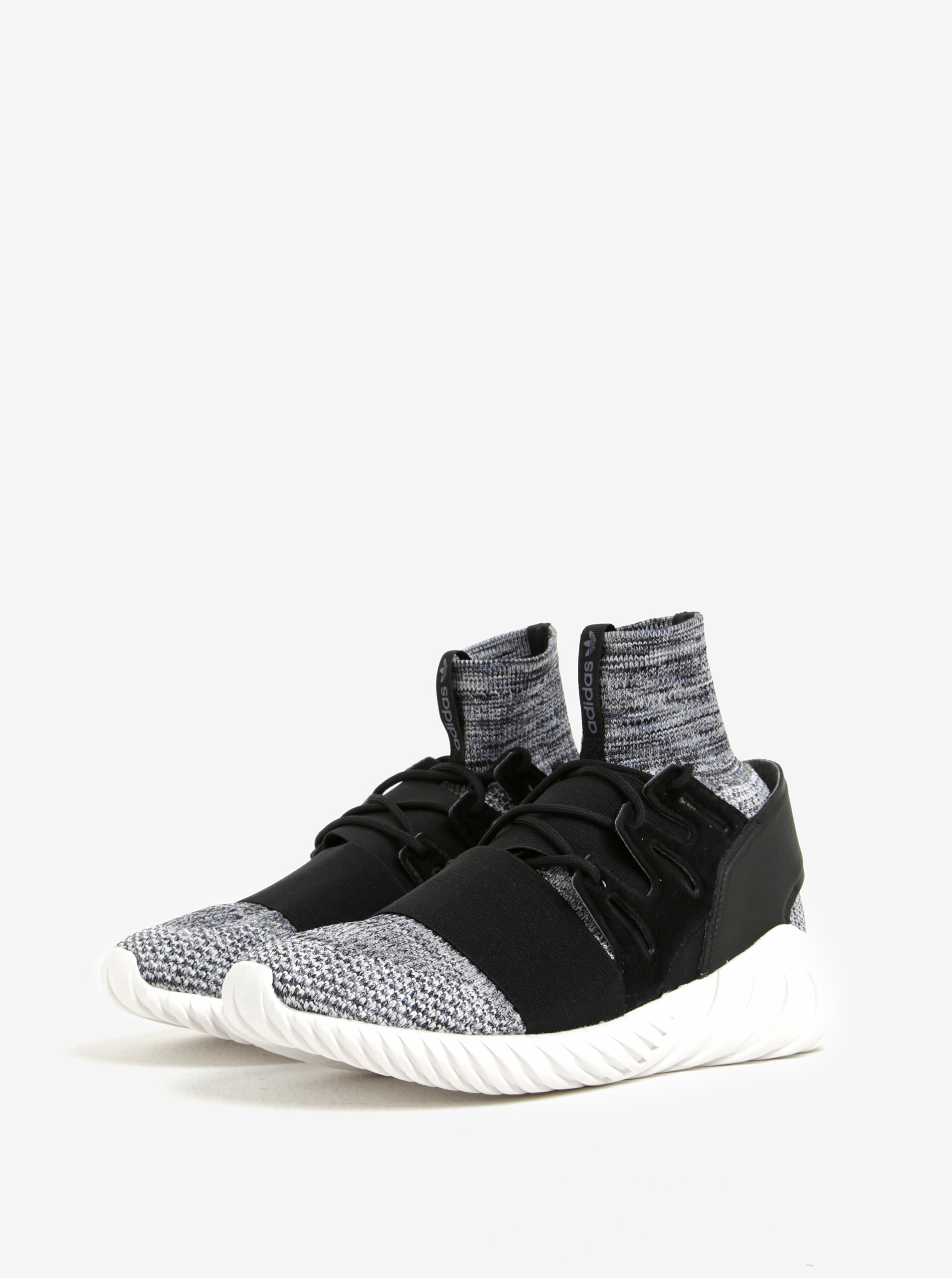 Cerno Bile Panske Zihane Tenisky Adidas Originals Tubular Zoot Cz
