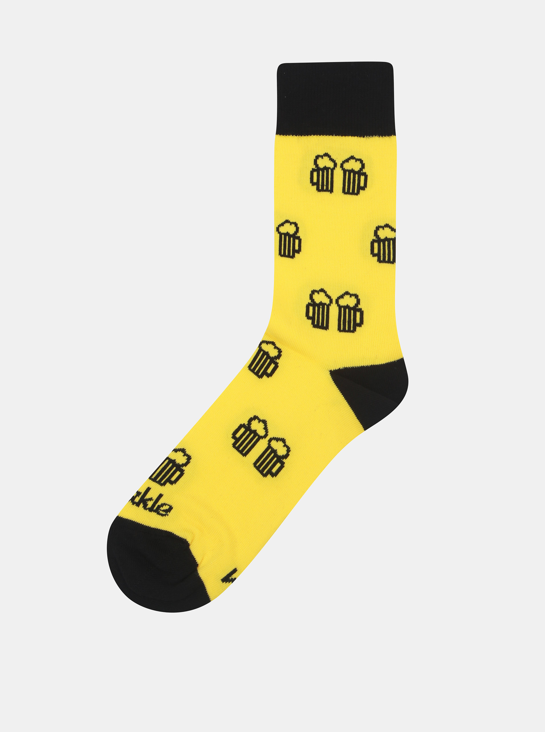 Fotografie Žluté vzorované ponožky Fusakle Na zdraví