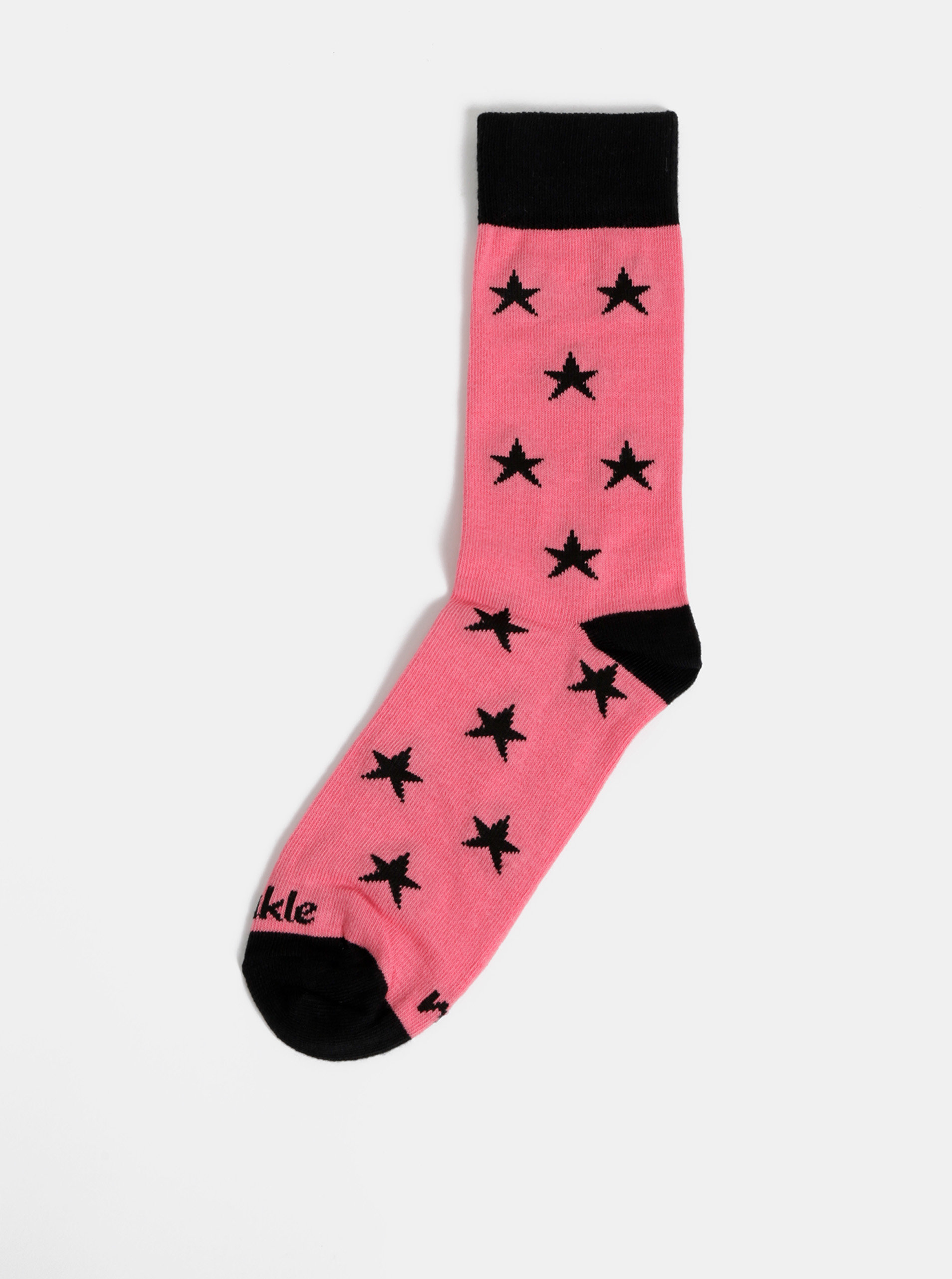 Fotografie Růžové dámské vzorované ponožky Fusakle Hvězda