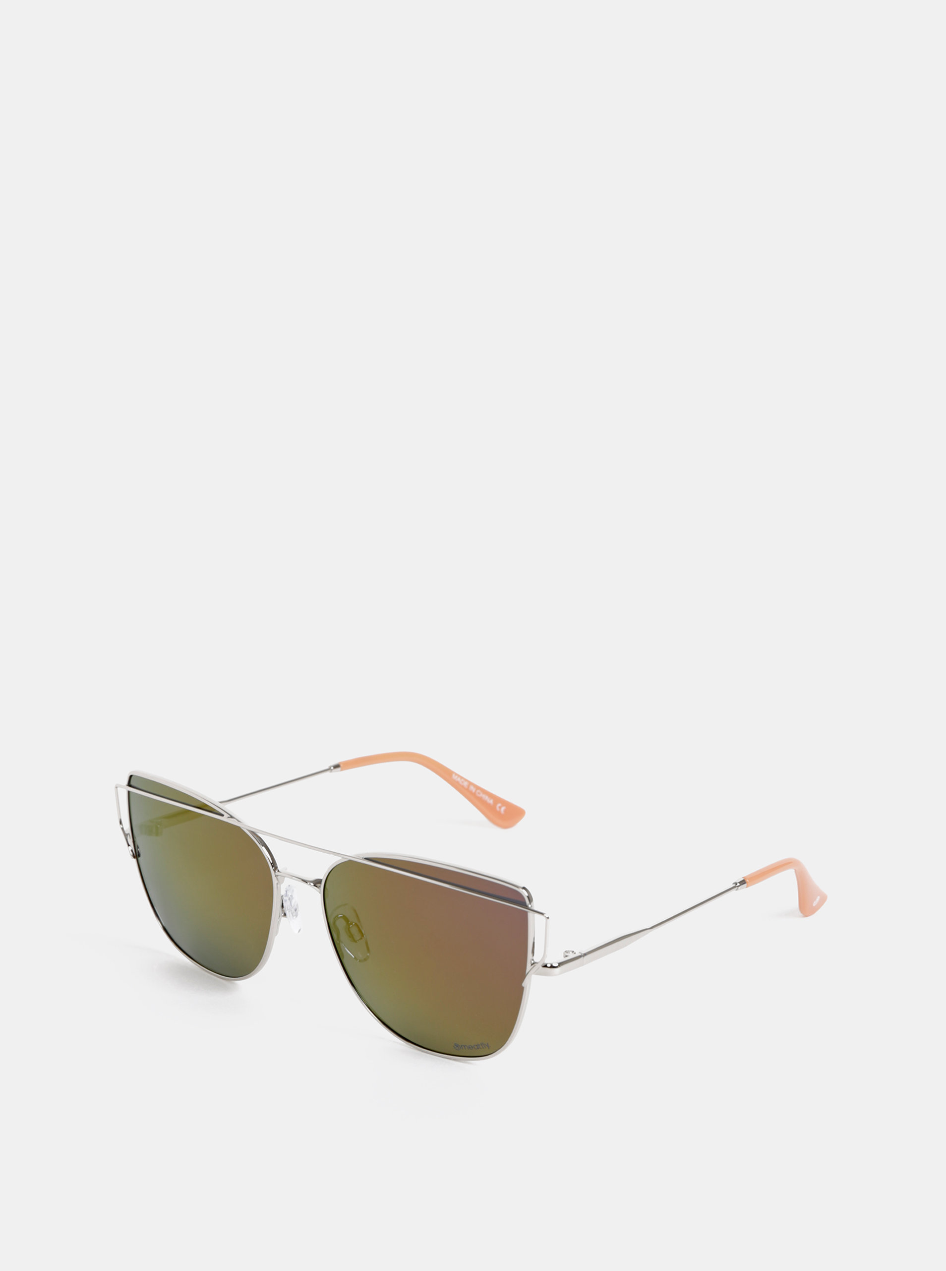 Fotografie Dámské sluneční brýle ve stříbrné barvě Meatfly Vision