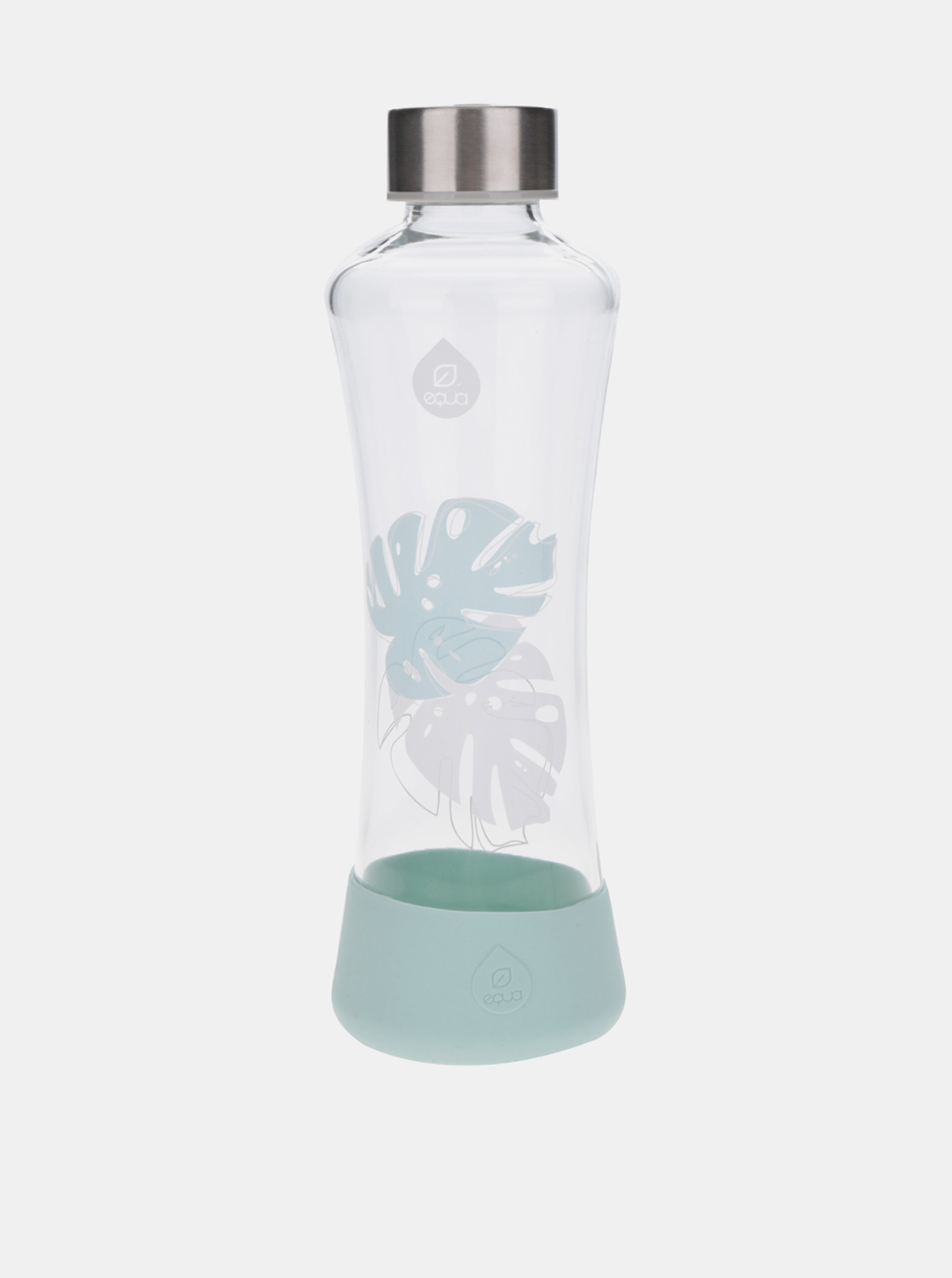 Skleněná lahev s motivem listů EQUA Monstera (550 ml)