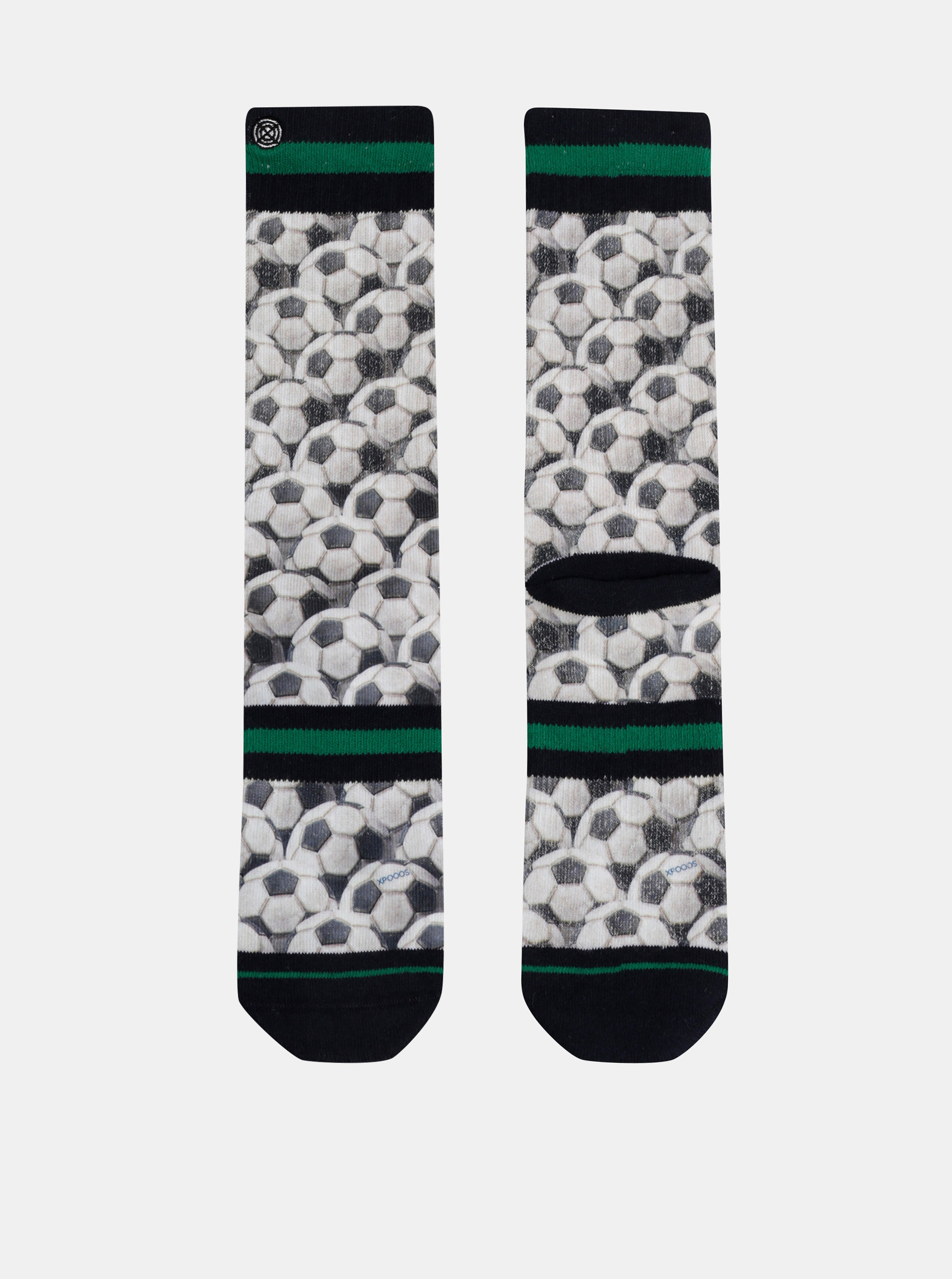 Fotografie Bílé pánské vzorované ponožky XPOOOS