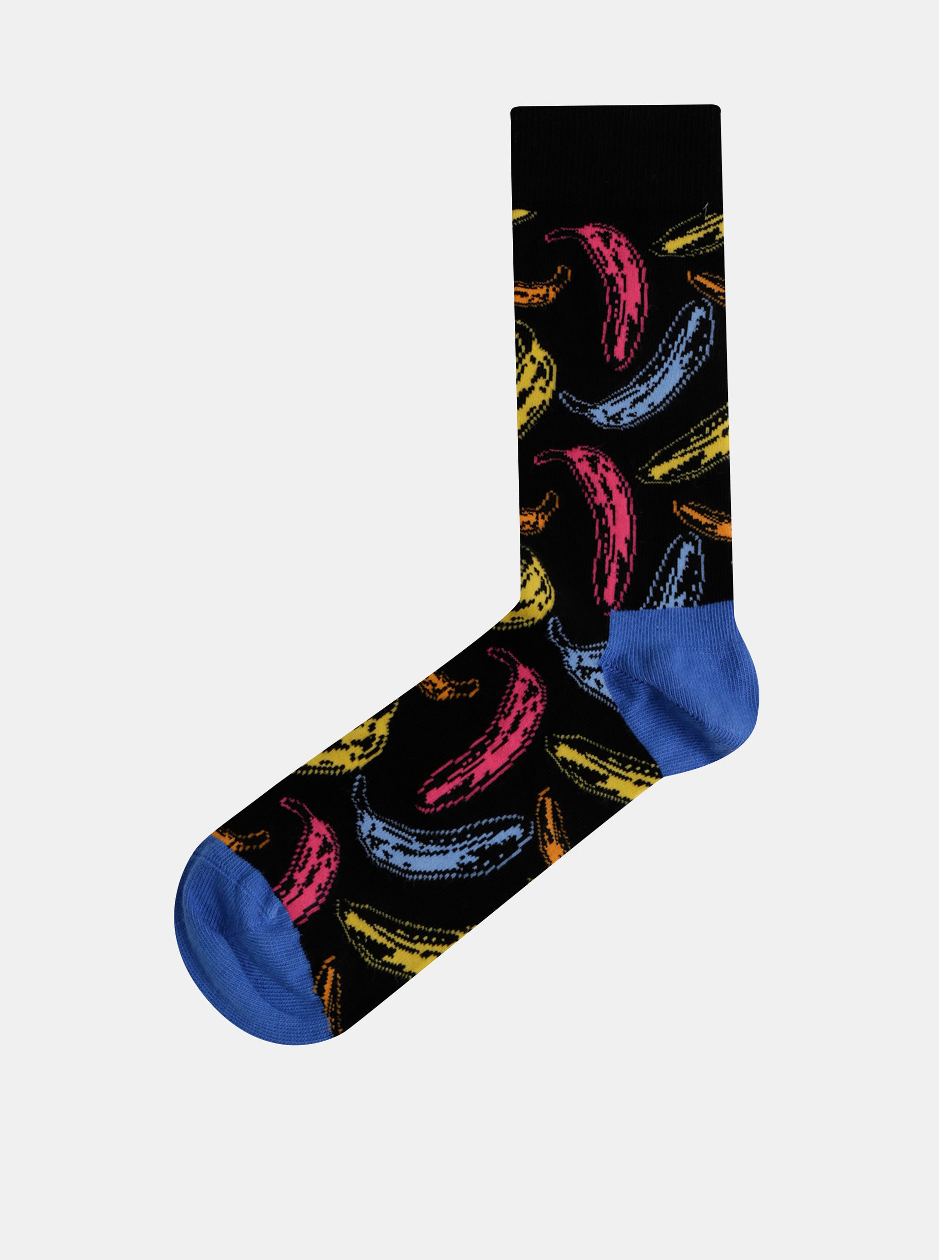 Fotografie Černé vzorované ponožky Happy Socks Andy Warhol Banana