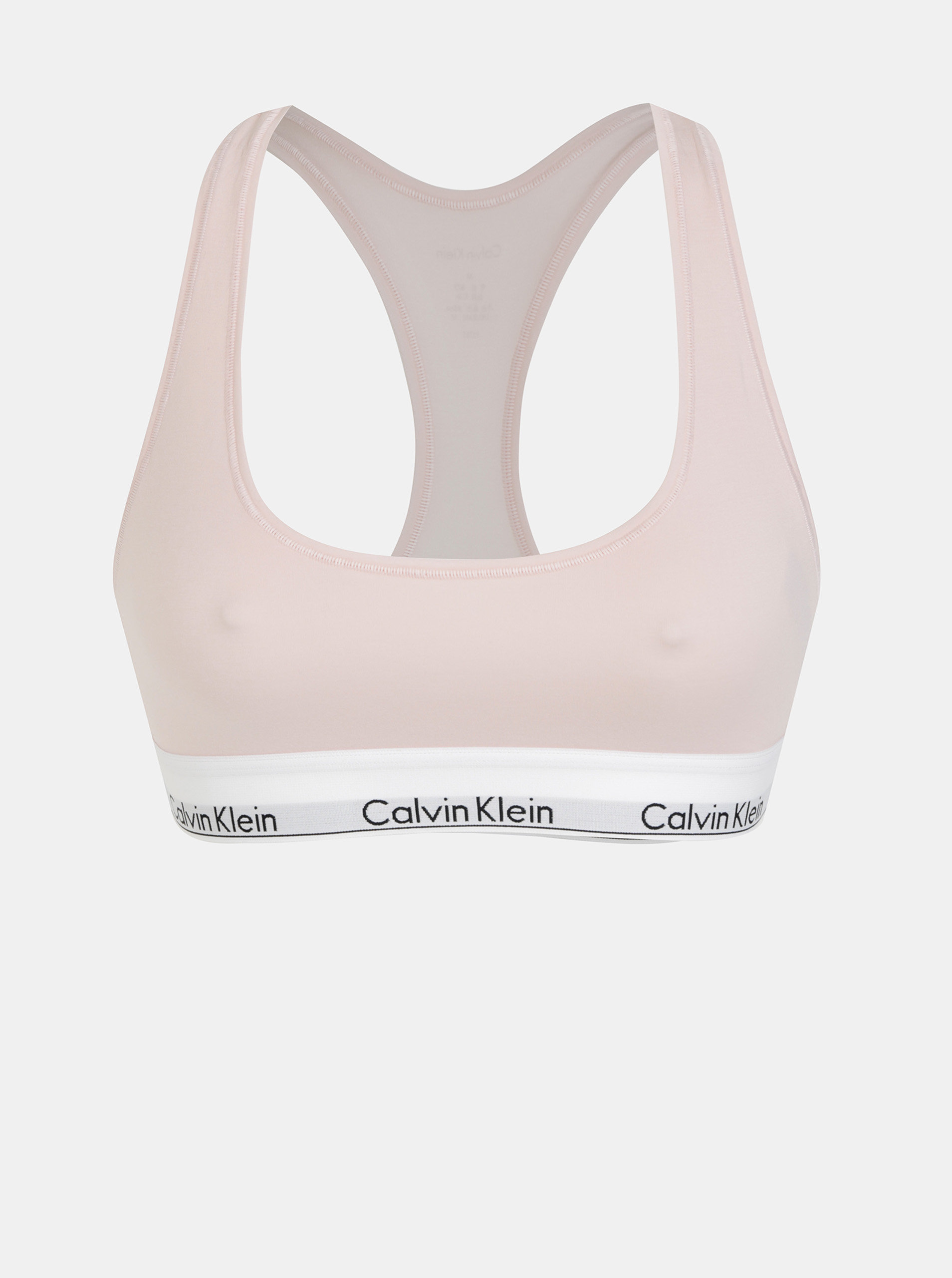Světle růžová podprsenka Calvin Klein Underwear
