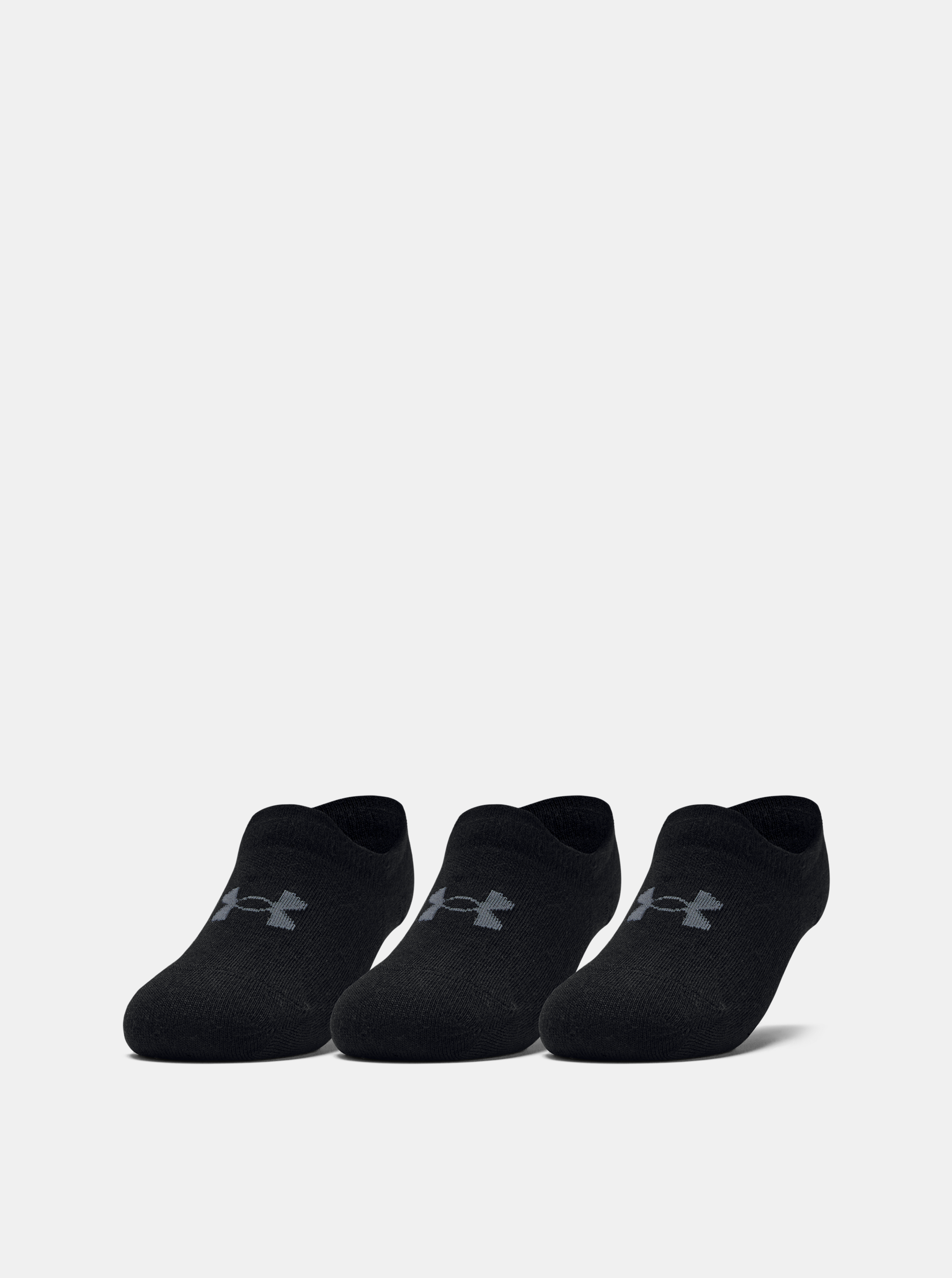 Fotografie Sada tří párů černých dámských ponožek Ultra Under Armour