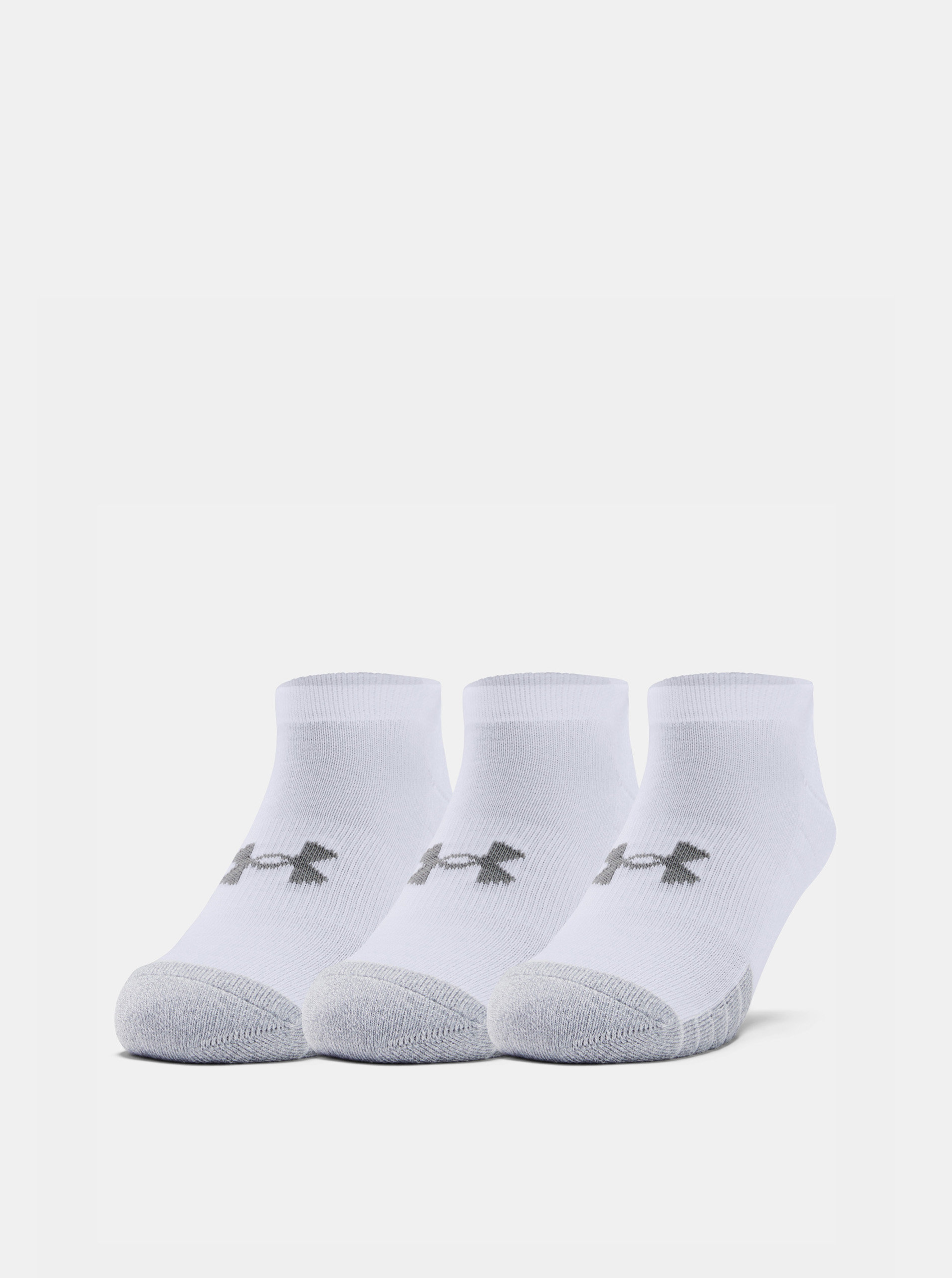 Fotografie Sada tří párů bílých ponožek Heatgear Under Armour