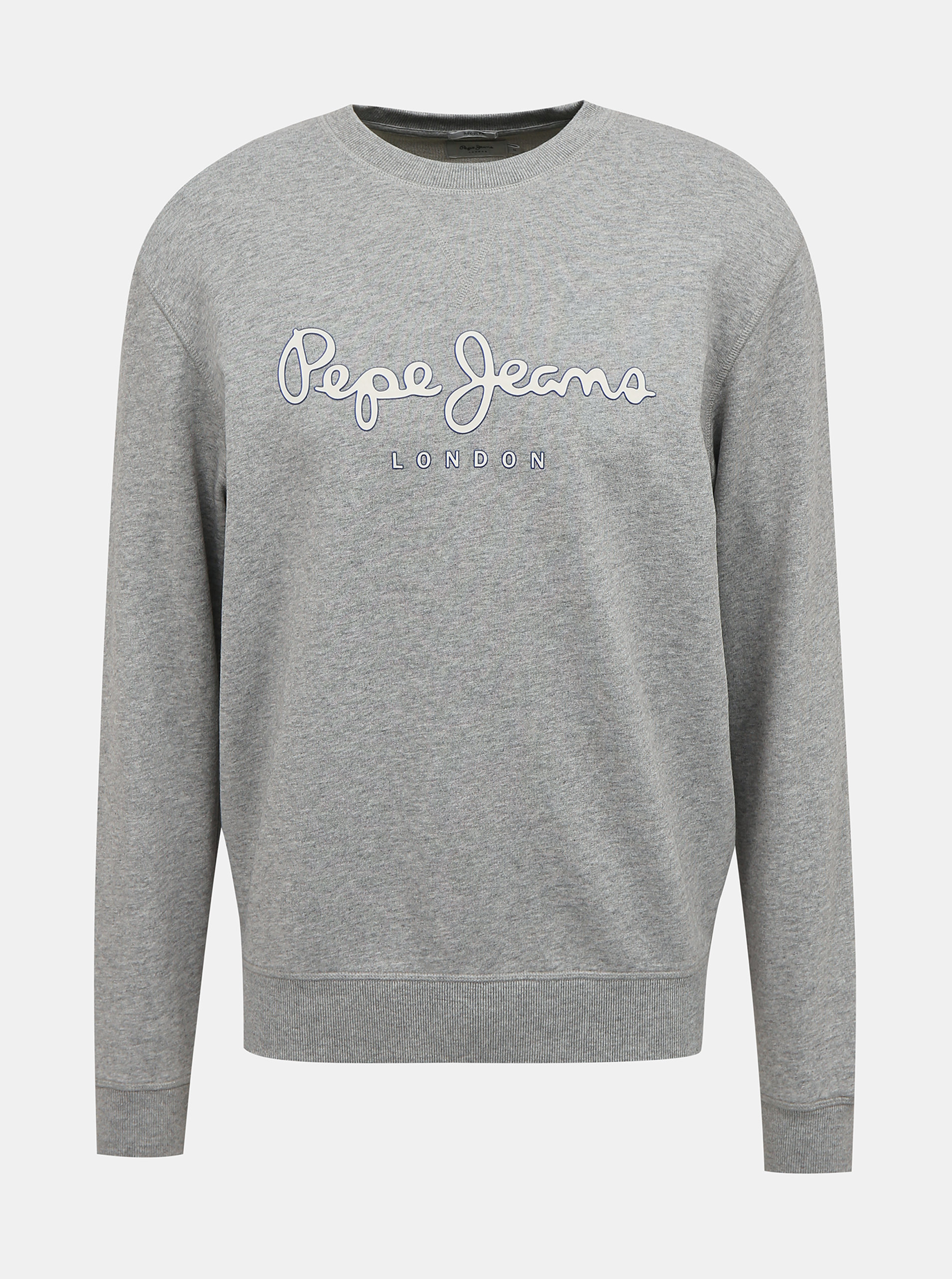 Šedá pánská mikina s potiskem Pepe Jeans George