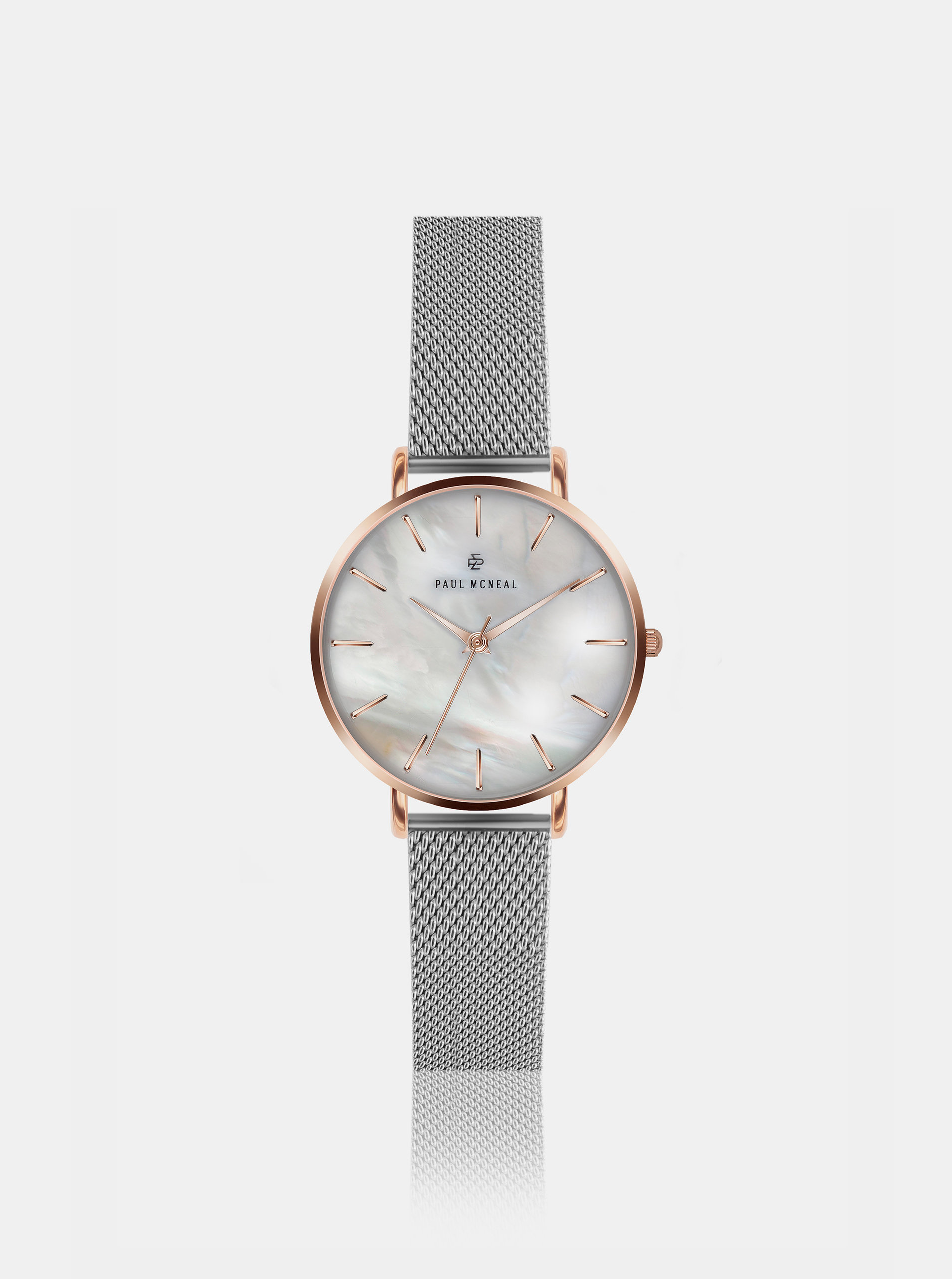 Fotografie Dámské hodinky s nerezovým páskem ve stříbrné barvě Paul McNeal