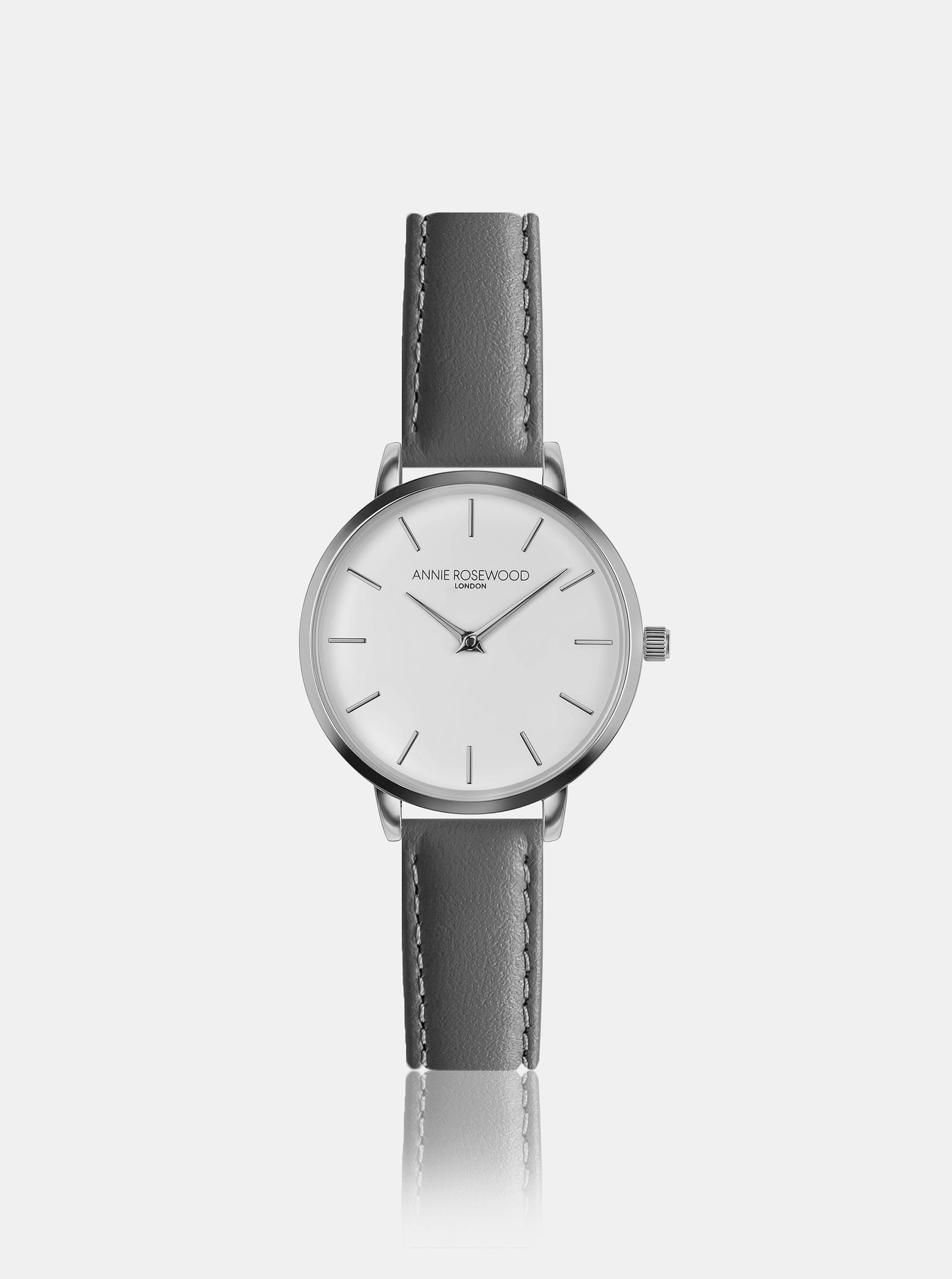 Fotografie Dámské hodinky s šedým koženým páskem Annie Rosewood