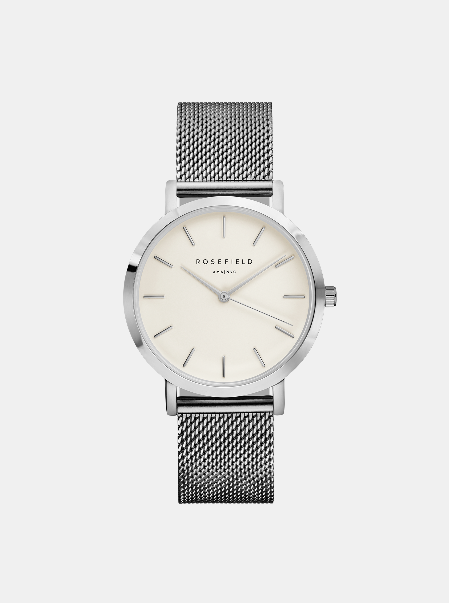 Fotografie Dámské hodinky s nerezovým páskem ve stříbrné barvě Rosefield