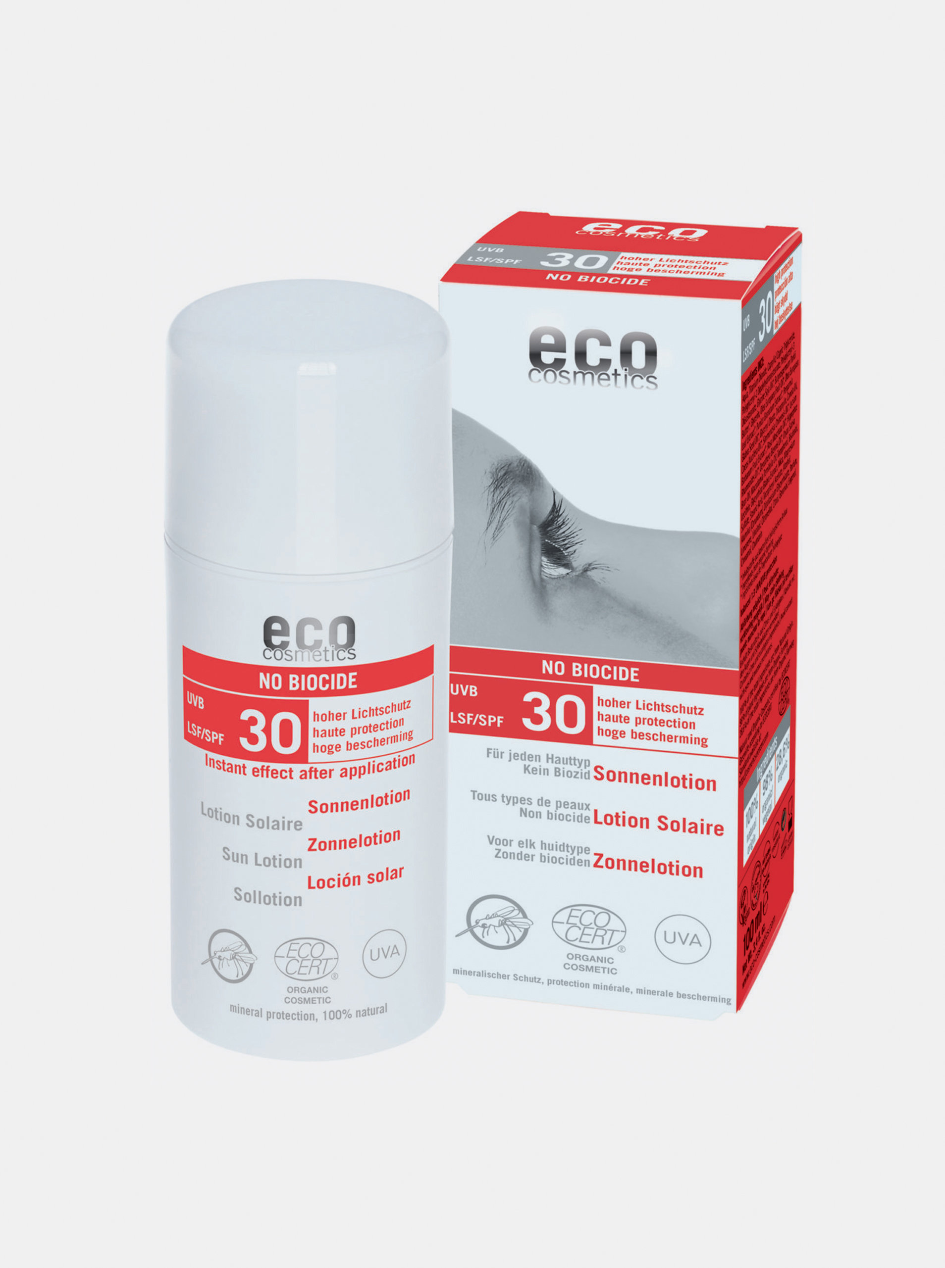 Fotografie Opalovací krém SPF 30 s repelentem BIO 100 ml Eco Cosmetics