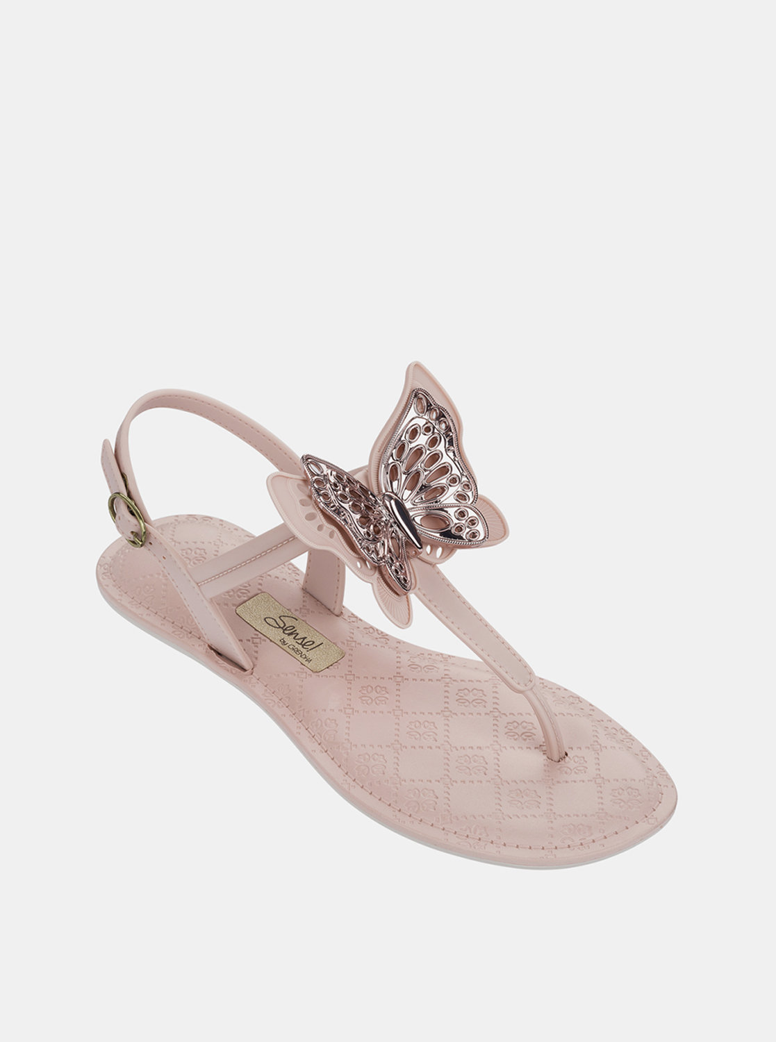 Fotografie Růžové dámské sandály Grendha