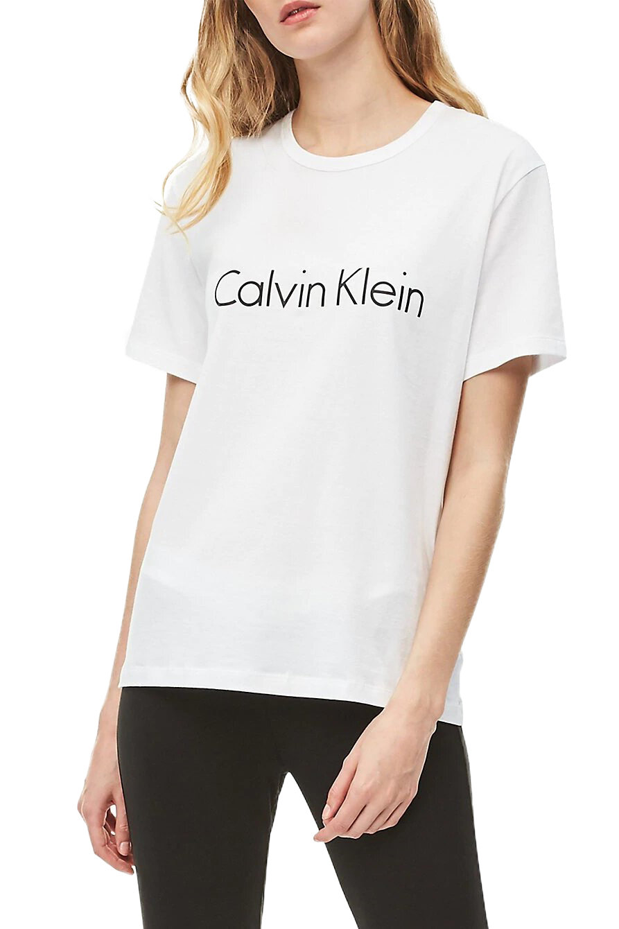 Calvin Klein bílé dámské tričko S/S Crew Neck