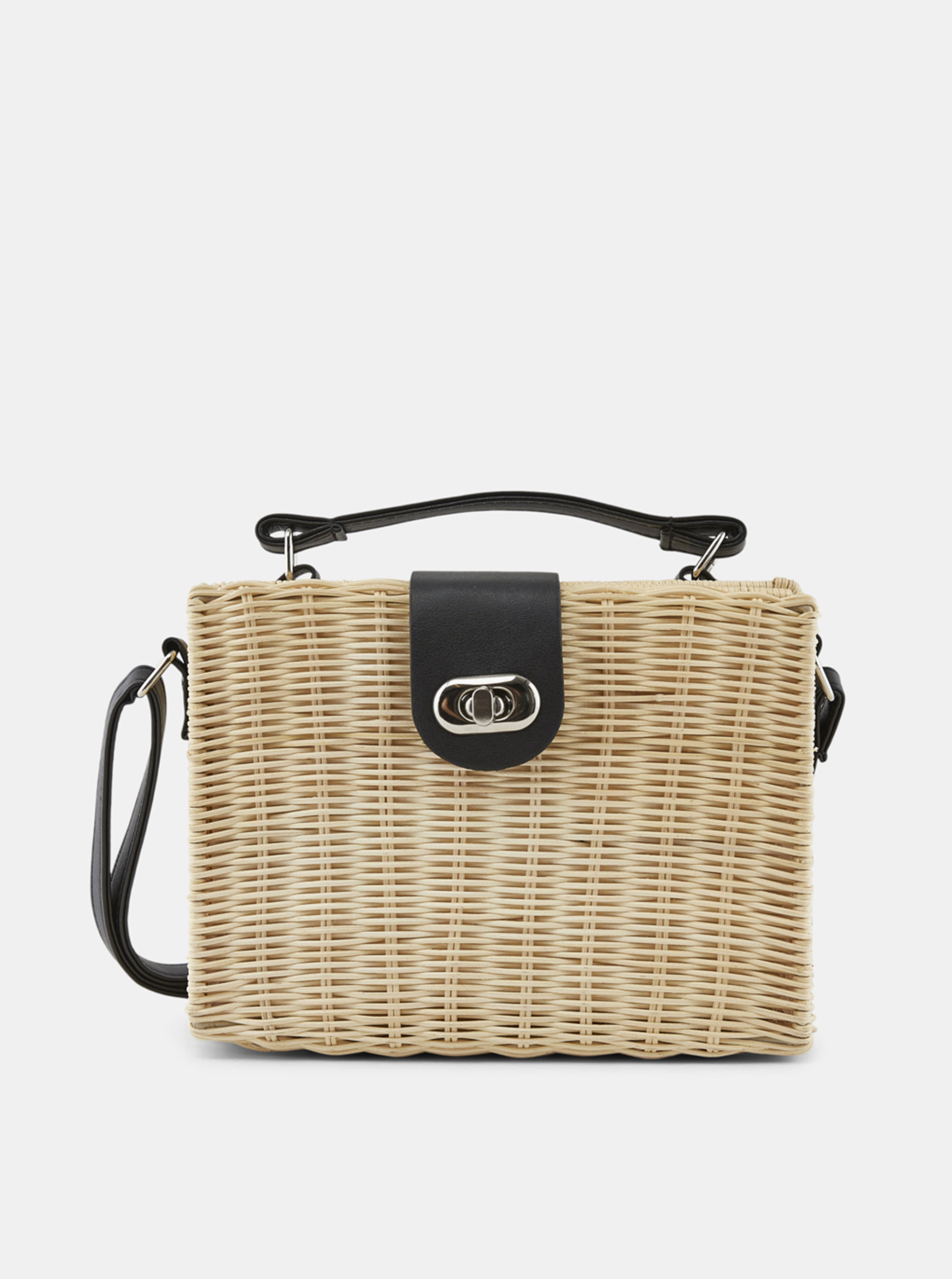 Béžová crossbody kabelka Pieces Noelle