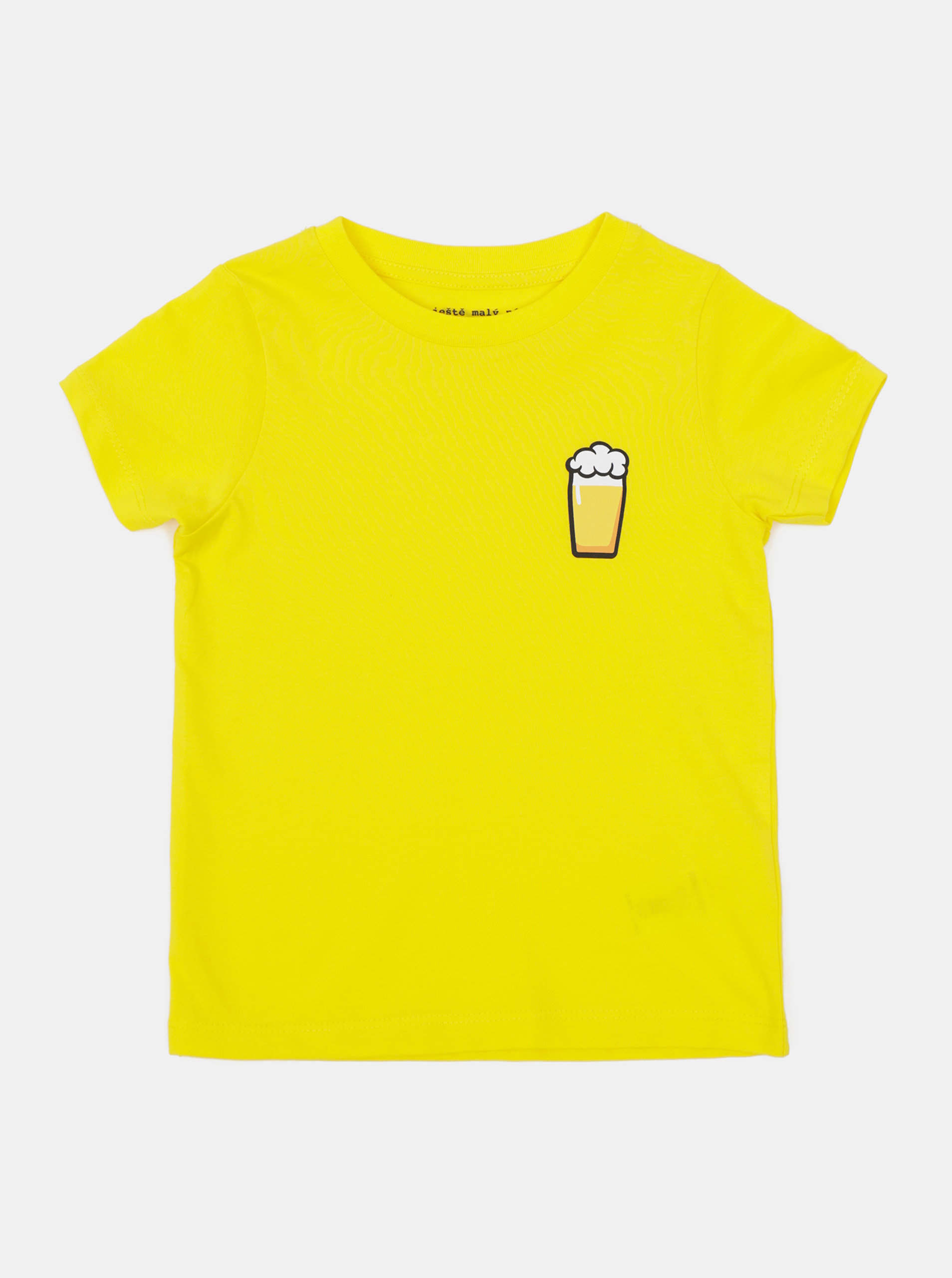 Žluté dětské tričko ZOOT Kids Malý pívo