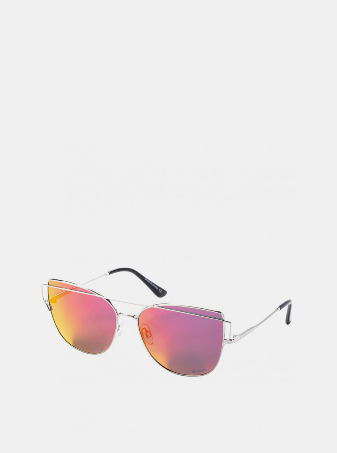 Fotografie Dámské sluneční brýle ve stříbrné barvě Meatfly Vision