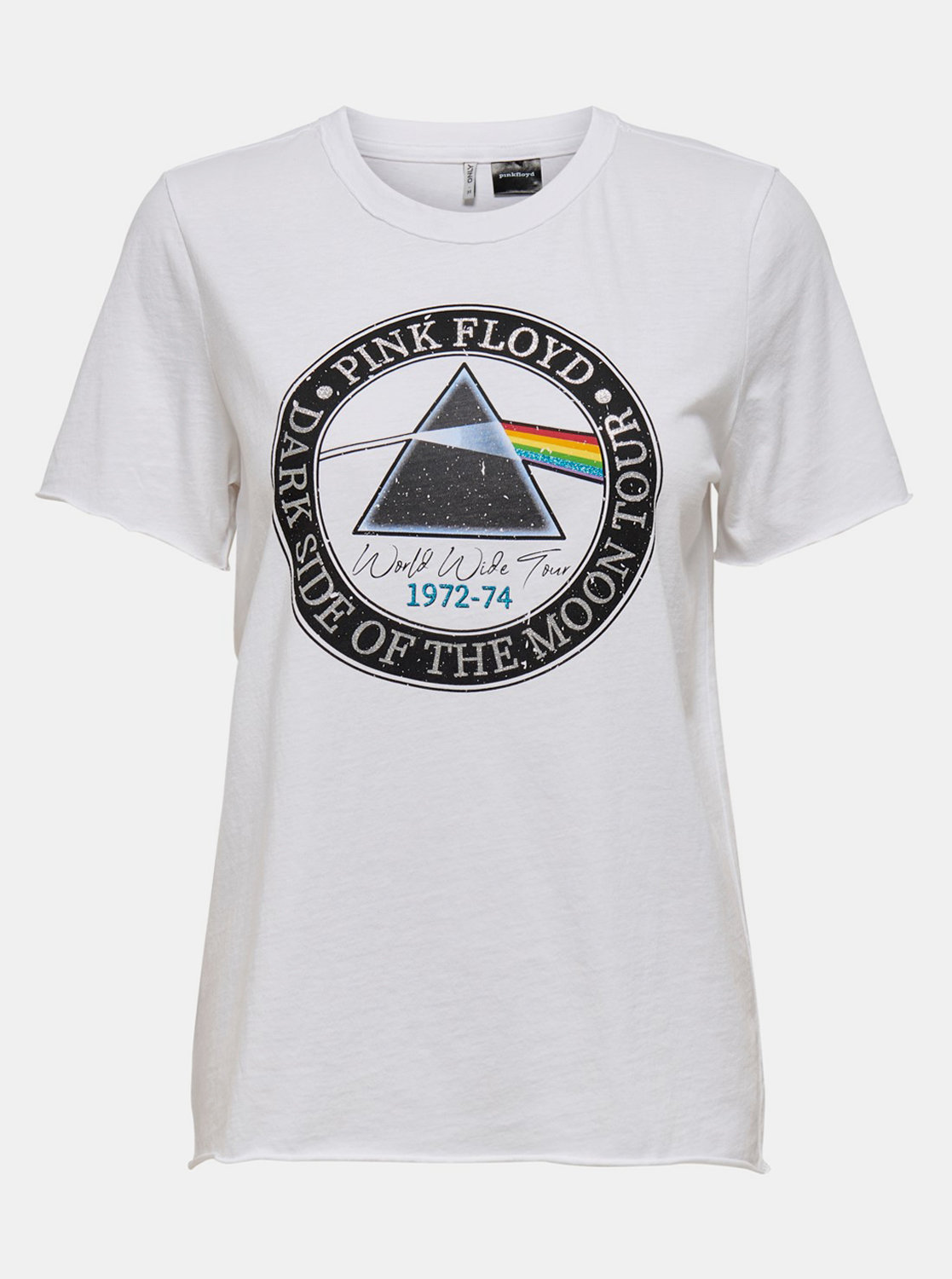Fotografie Bílé tričko ONLY Pink Floyd