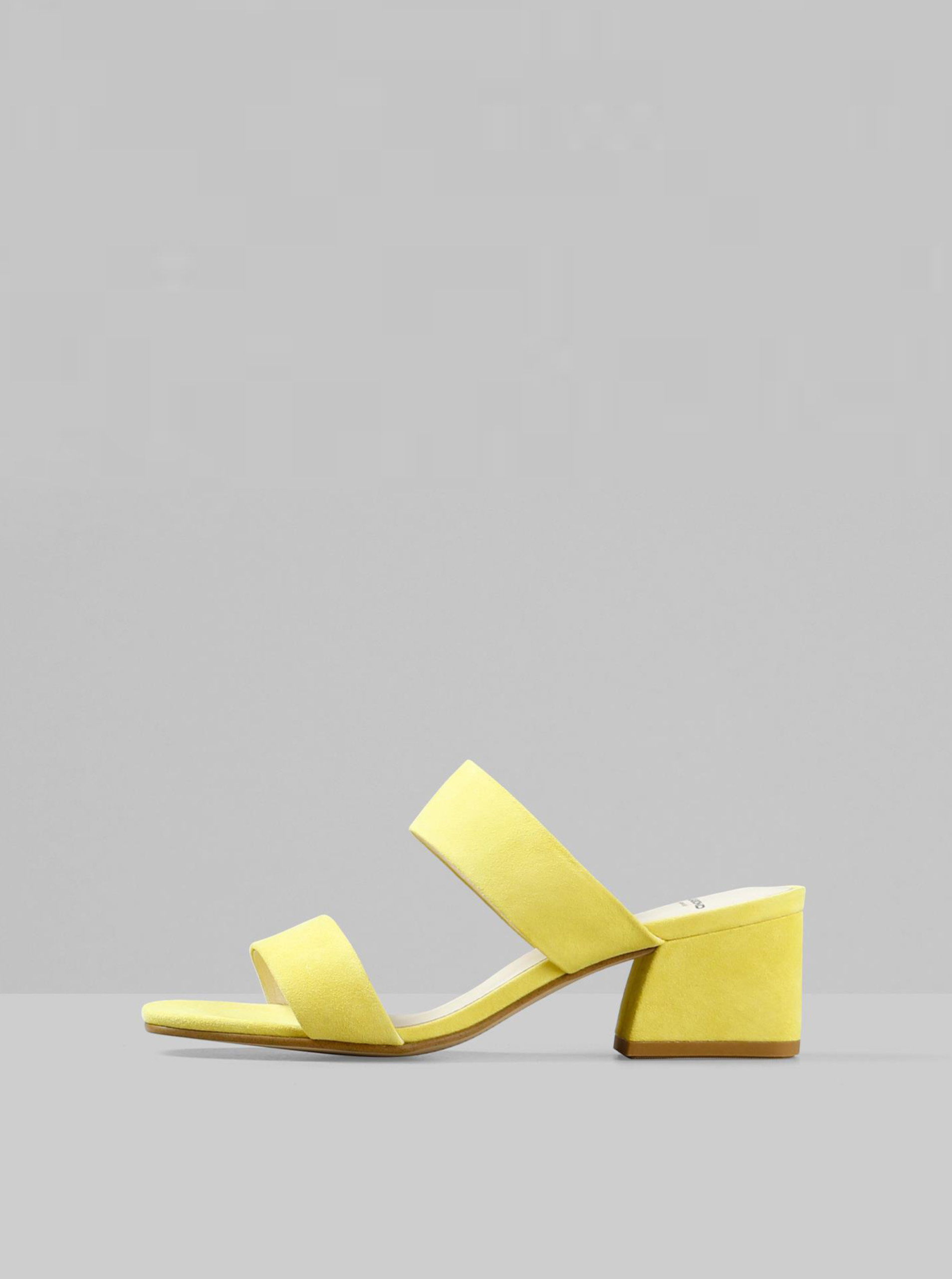 Fotografie Žluté dámské semišové pantofle Vagabond