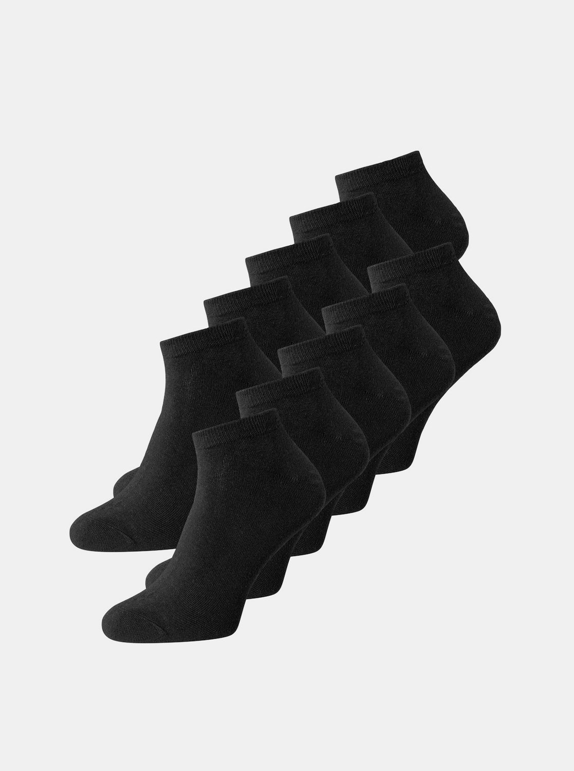 Fotografie Sada pěti párů černých ponožek Jack & Jones Dongo