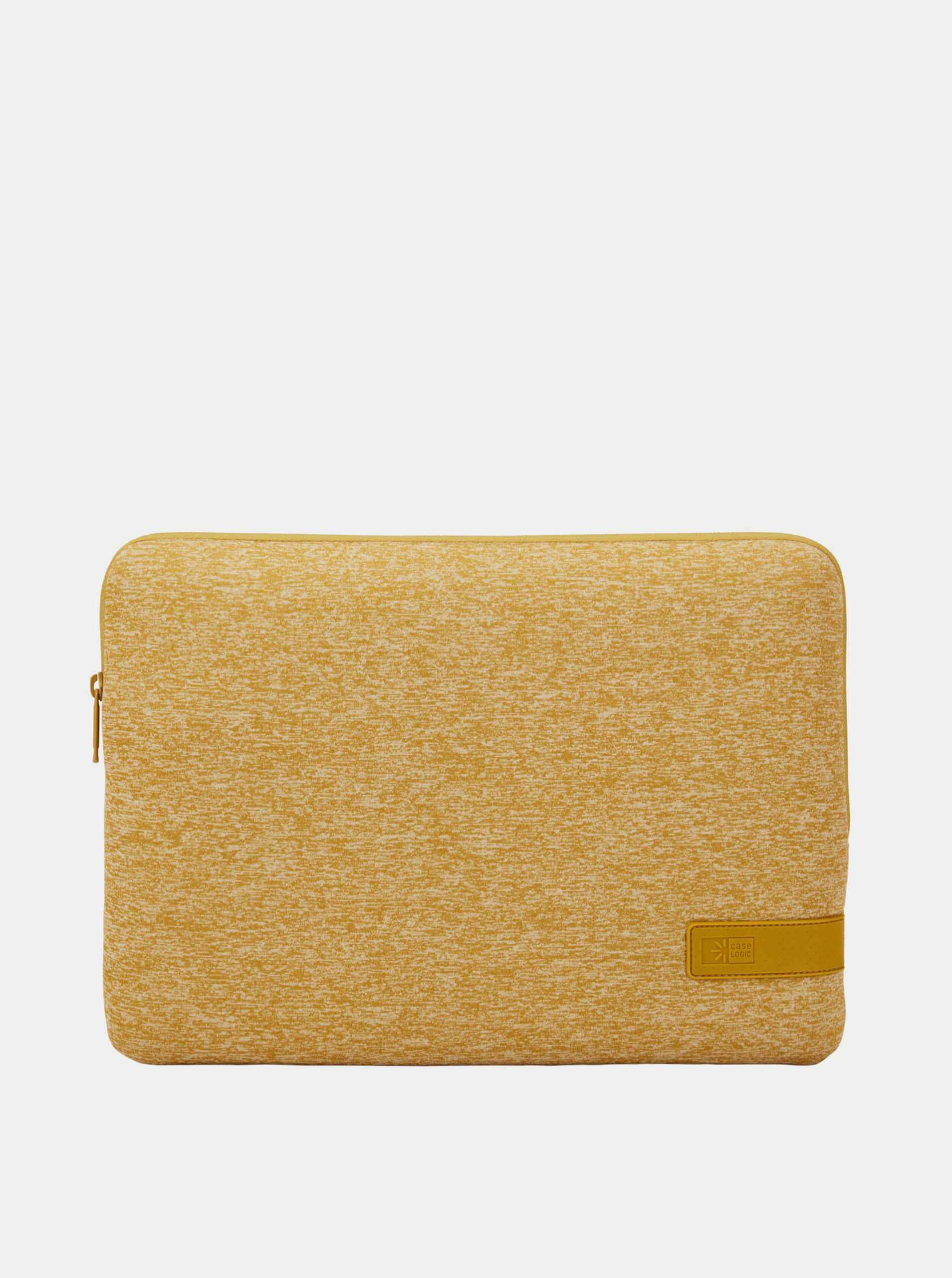 Žluté žíhané pouzdro na notebook Case Logic Reflect 14"