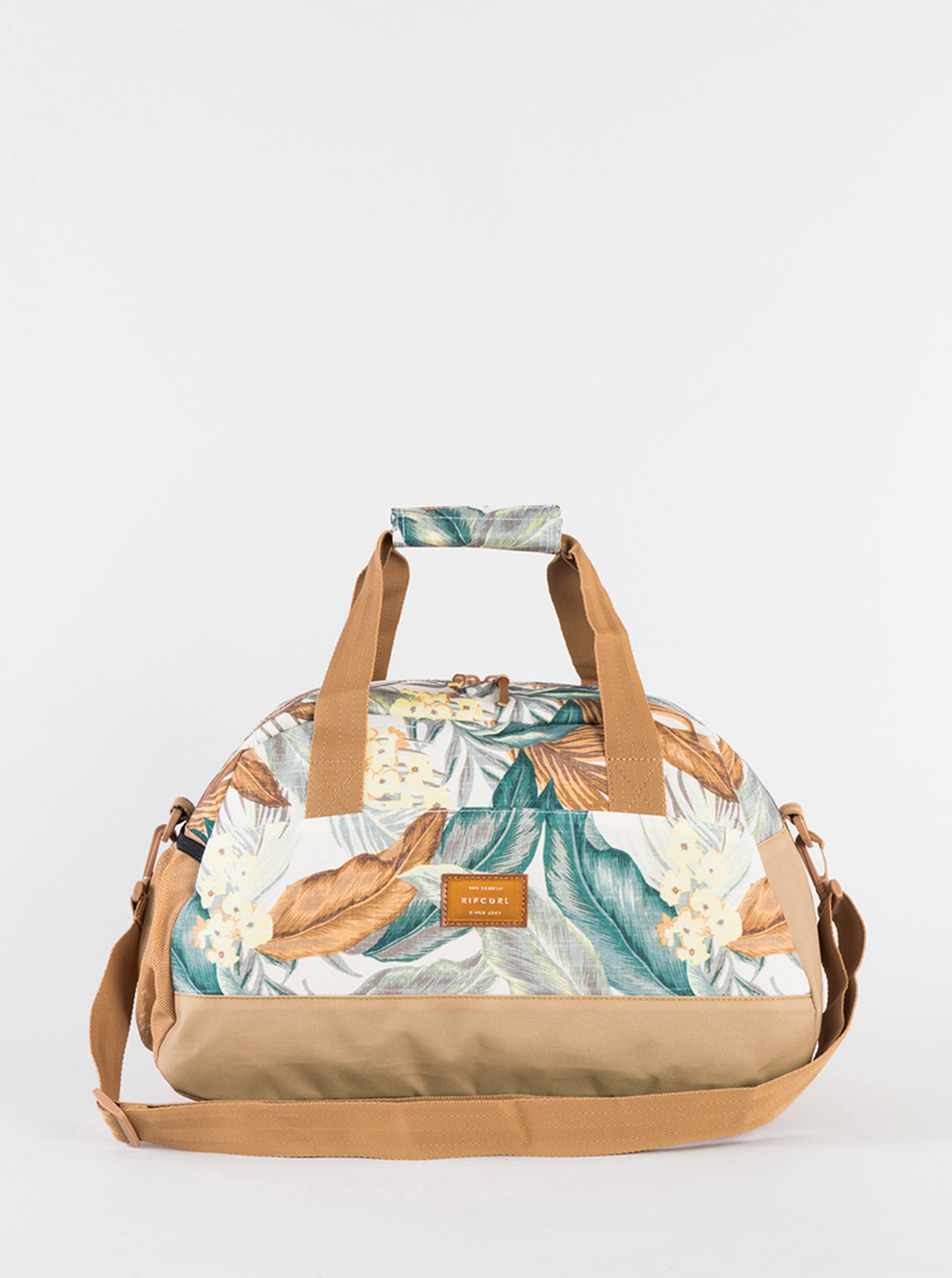 Fotografie Krémovo-béžová vzorovaná cestovní taška Rip Curl