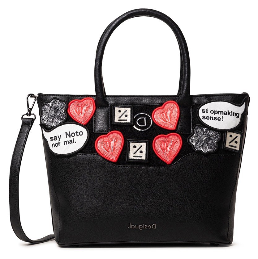 Desigual černá kabelka Bols Magpie Holbox Mini