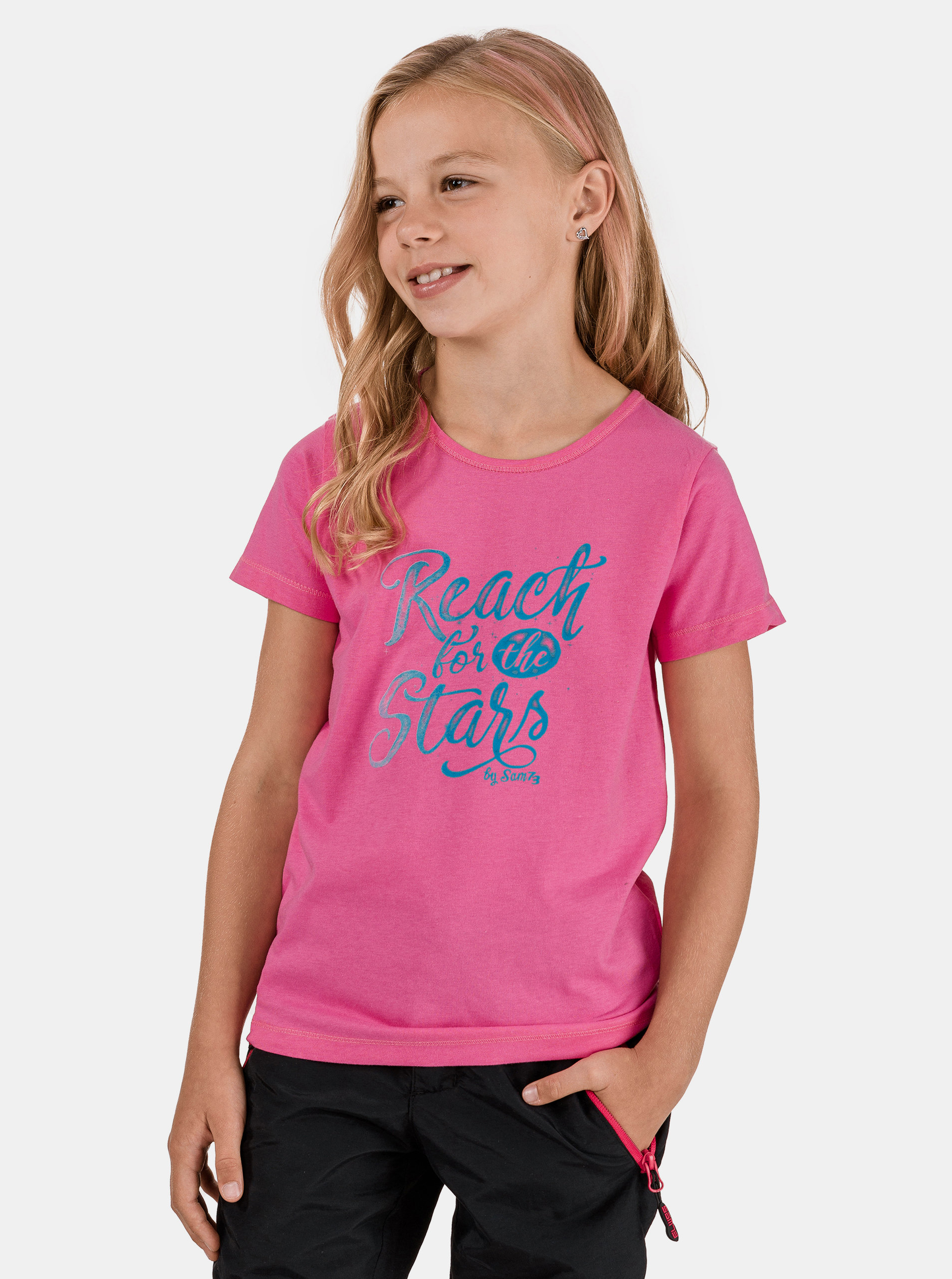 Růžové holčičí tričko SAM 73 Bidano