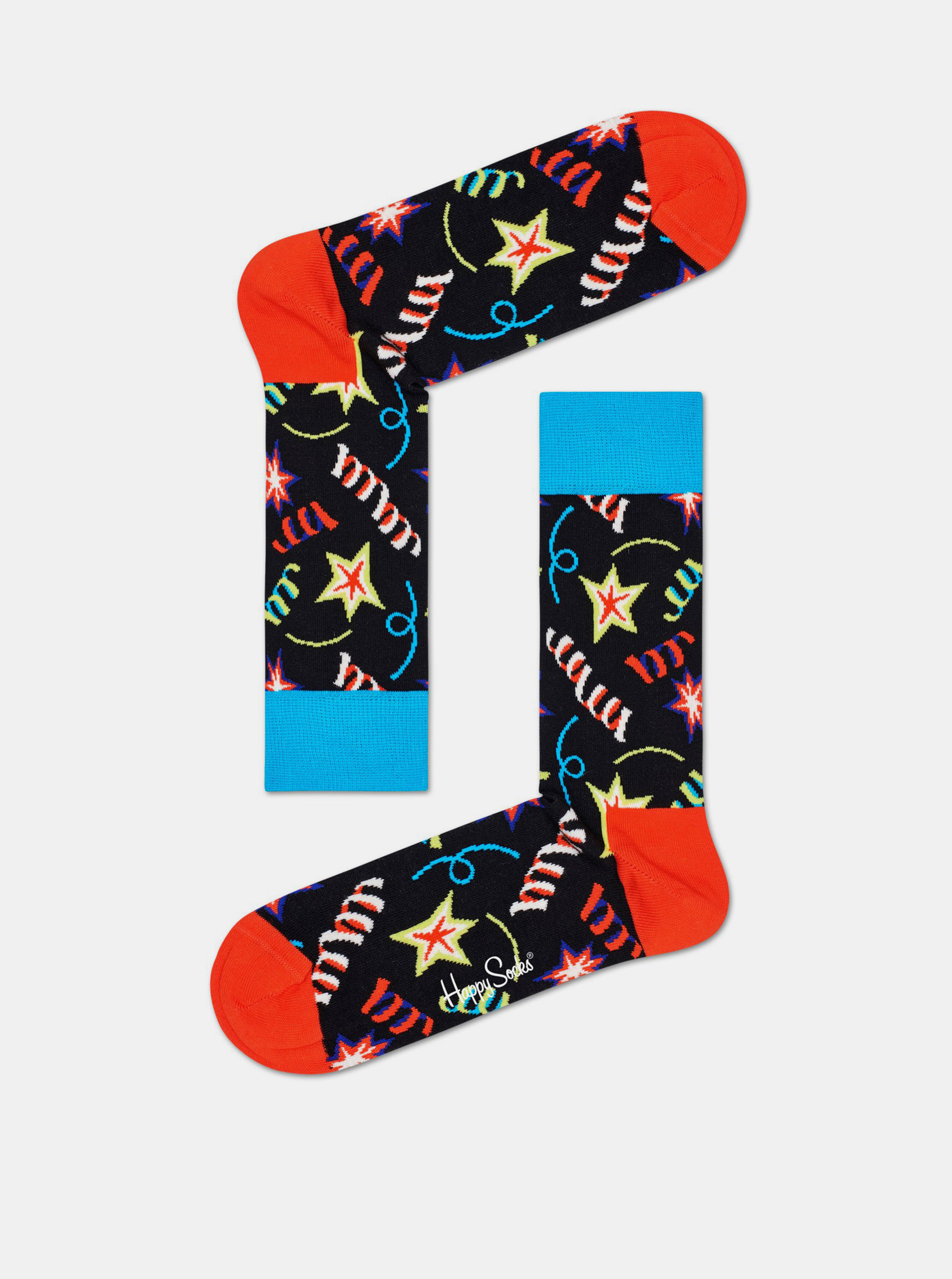 Fotografie Sada tří párů ponožek v modré a růžové barvě Happy Socks Happy Birthday
